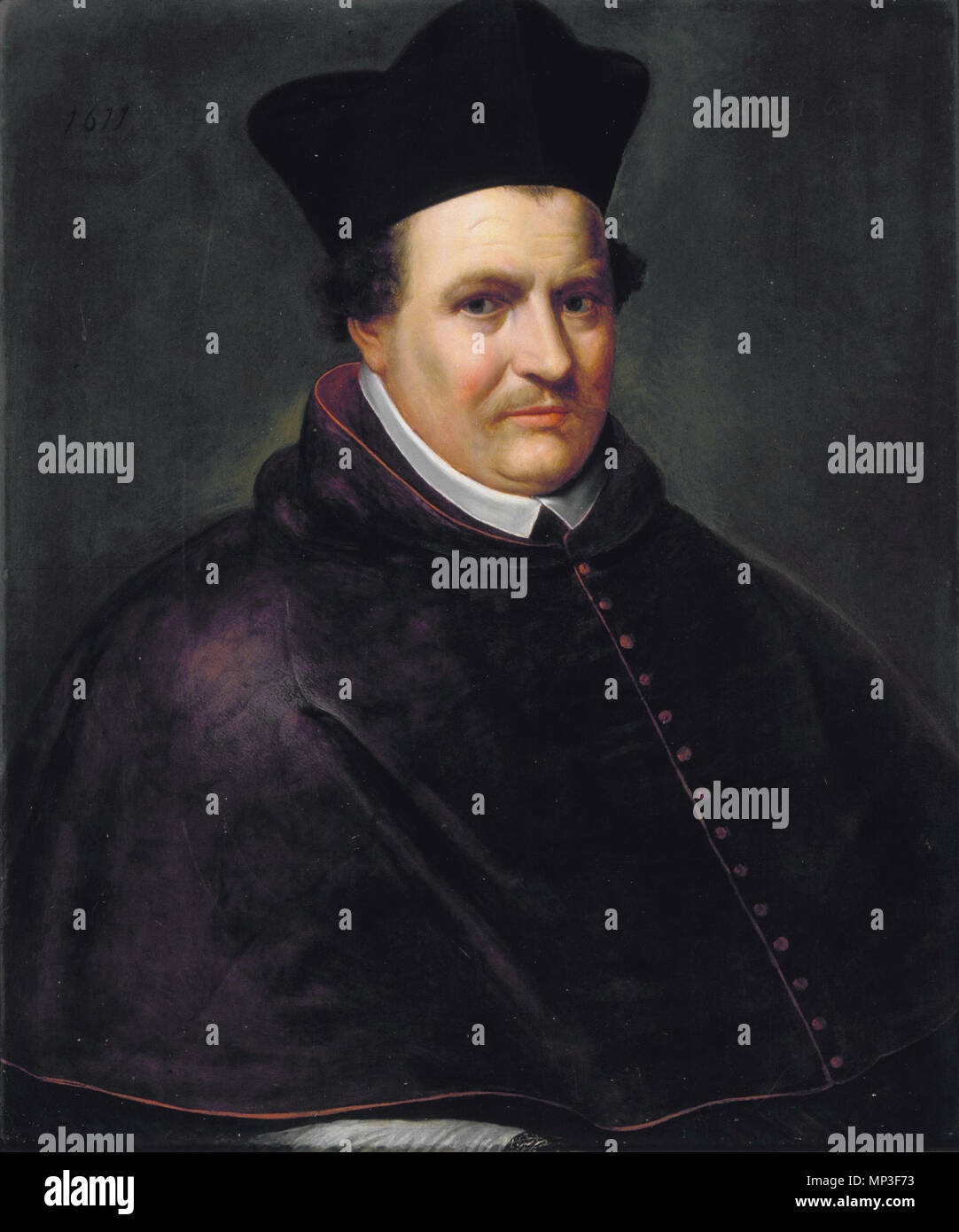 Jan Miraeus, 4de Bisschop van Antwerpen . Jan Miraeus, 4e Bisshop d'Anvers. 1611. 729 Johannes Miraeus par Otto van Veen Banque D'Images