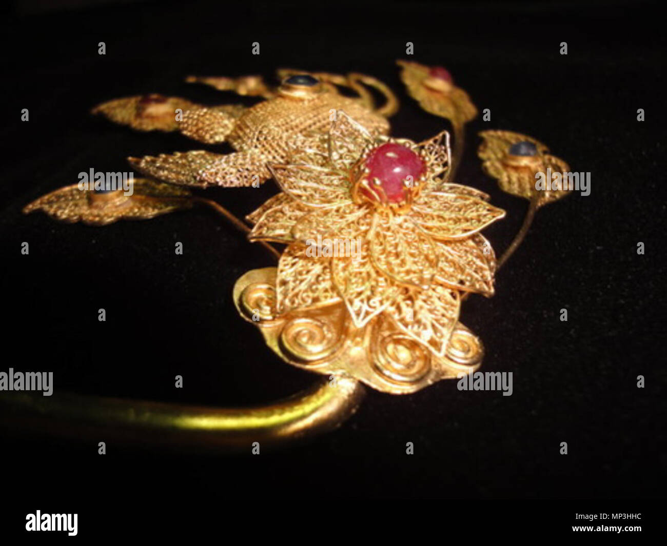 895 Dynastie Ming Silver-gilt goupille 7 Banque D'Images