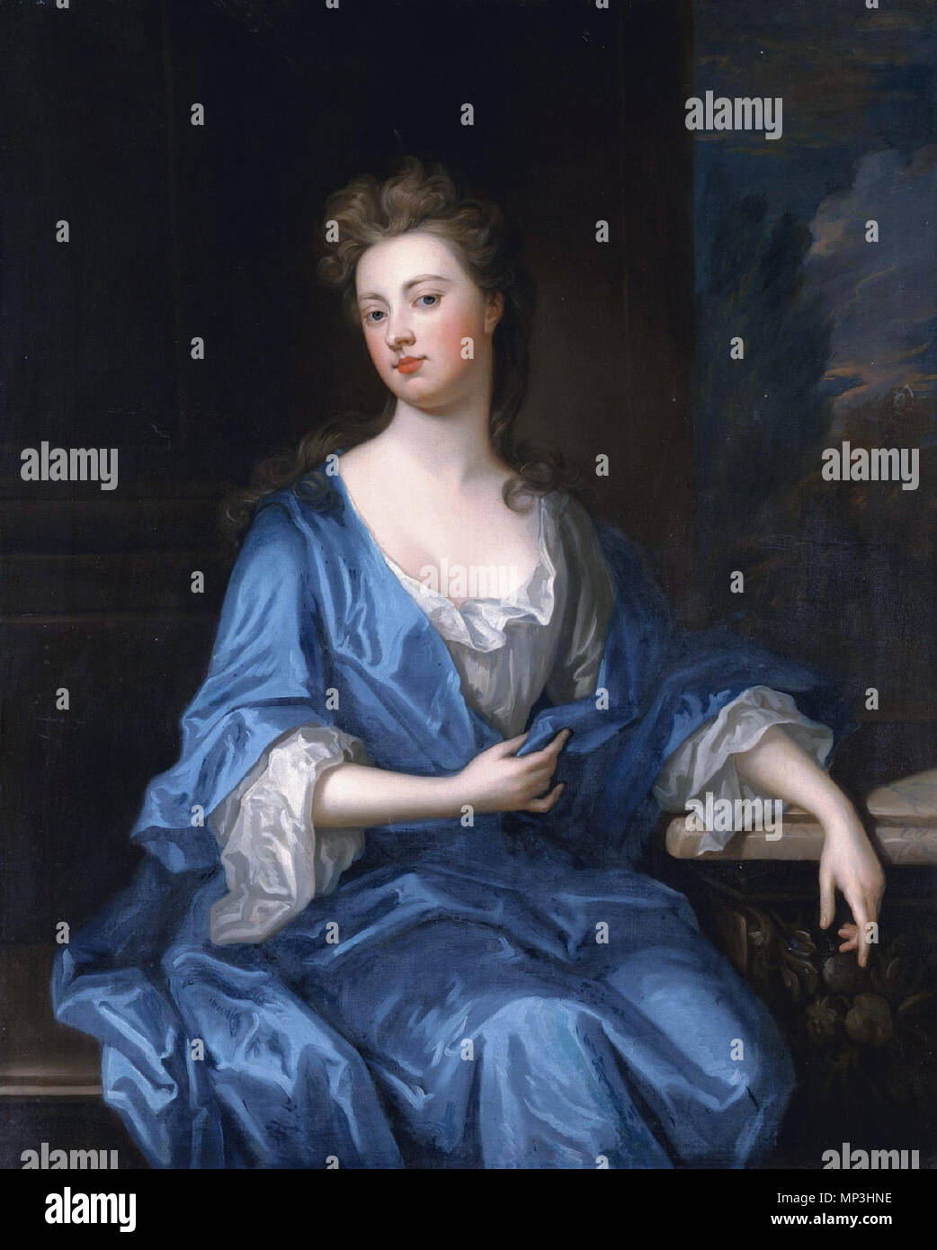 Sarah Churchill, duchesse de Marlborough (1660-1744) . Reproduction fidèle des deux dimensions, portrait de Sarah Churchill, duchesse de Marlborough par Sir Godfrey Kneller . Godfrey Kneller (1646-1723) Noms alternatifs Gottfried Kneller, nom de naissance : Gottfried Kniller Allemand Description peintre, dessinateur, graveur et miniaturiste Date de naissance/décès 8 Août 1646 7 novembre 1723 Lieu de naissance/décès Lübeck Londres période de travail entre 1660 et 1723 circa circa lieu de travail Leiden (vers 1660-1665), Rome, Venise (1672-1675), Nuremberg, Hambourg (1674-1676), Londres (1676-17 Banque D'Images