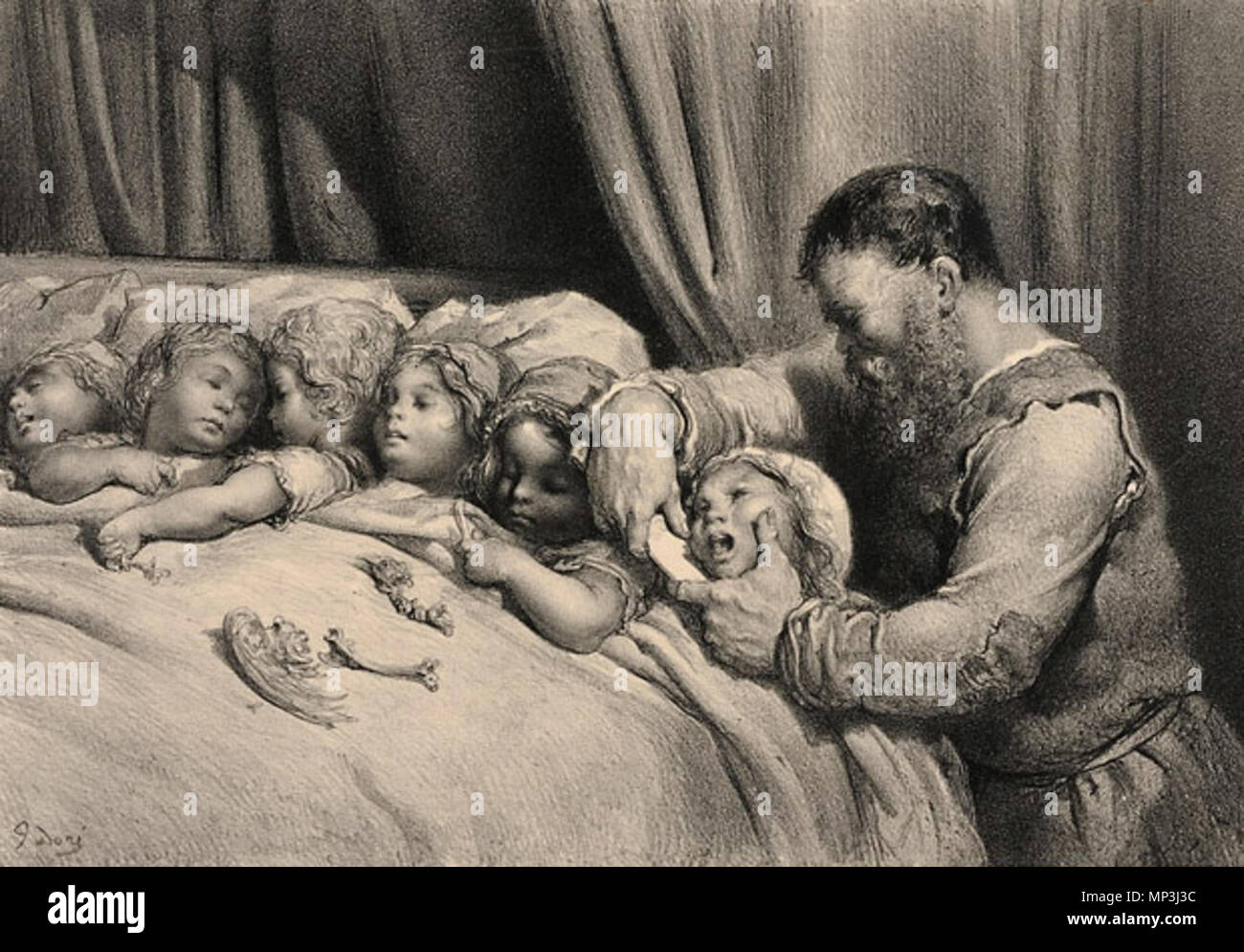 . English : Gustave Doré (1832-1883), " L'Ogre ", dans Le Petit Poucet, 1869. MAMCS, cabinet d'Art Graphique . 30 août 2011. Gustave Doré (1832-1883) Noms alternatifs Paul Gustave Doré, Paul Gustave Louis Christophe Doré Description peintre, illustrateur, graveur et caricaturiste Date de naissance/Décès 6 Janvier 1832 23 janvier 1883 Lieu de naissance/décès lieu de travail Paris Strasbourg Paris contrôle d'autorité : Q6682 : VIAF 41839207 ISNI : 0000 0001 2278 6962 ULAN : 500013657 RCAC : n79089221 NLA : 35041510 798 WorldCat Le Petit Poucet, L'Ogre et ses enfants Banque D'Images