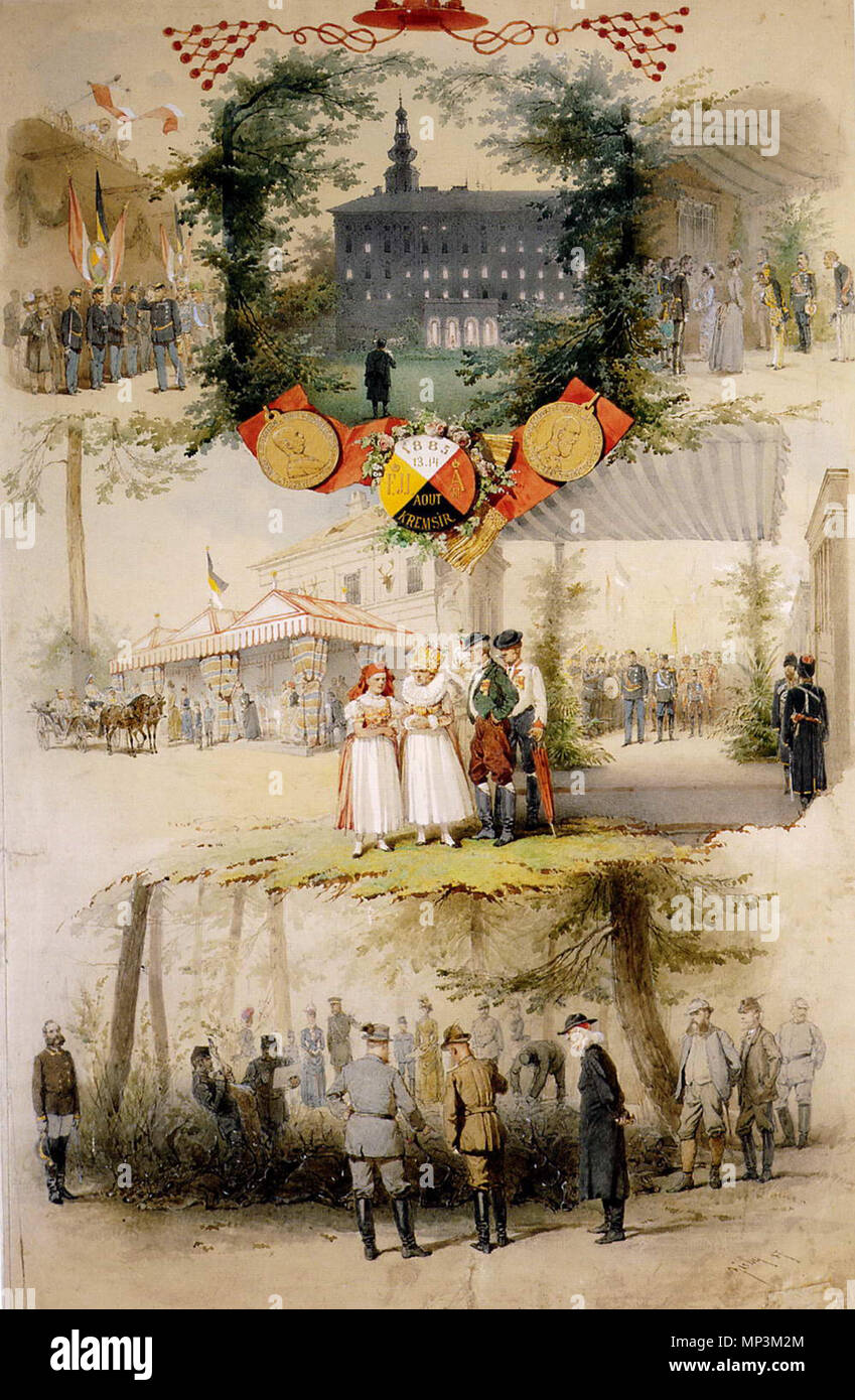 . Anglais : Mihály Zichy, Михай Зичи 1887 Русский :. Встречи Сцены австрийского императора Александра III и Франца Иосифа Кремзире-в 13-14 Августа 1885 года. 1887. Mihály Zichy (1827-1906) d'autres noms anglais : Mihály Zichy Mihály Zichy : Magyar Deutsch : Michael von Zichy Русский : Михаил Александрович Зичи Description peintre hongrois Date de naissance/décès 15 octobre 1827 au 28 février 1906 Lieu de naissance/décès Zala Saint-Pétersbourg Russie ; lieu de travail Saint Petersburg ; Vienne ; Paris ; contrôle de l'autorité de Budapest : Q742959 : VIAF 59356468 ISNI : 0000 0000 8138 8561 ULAN : 500024109 Banque D'Images