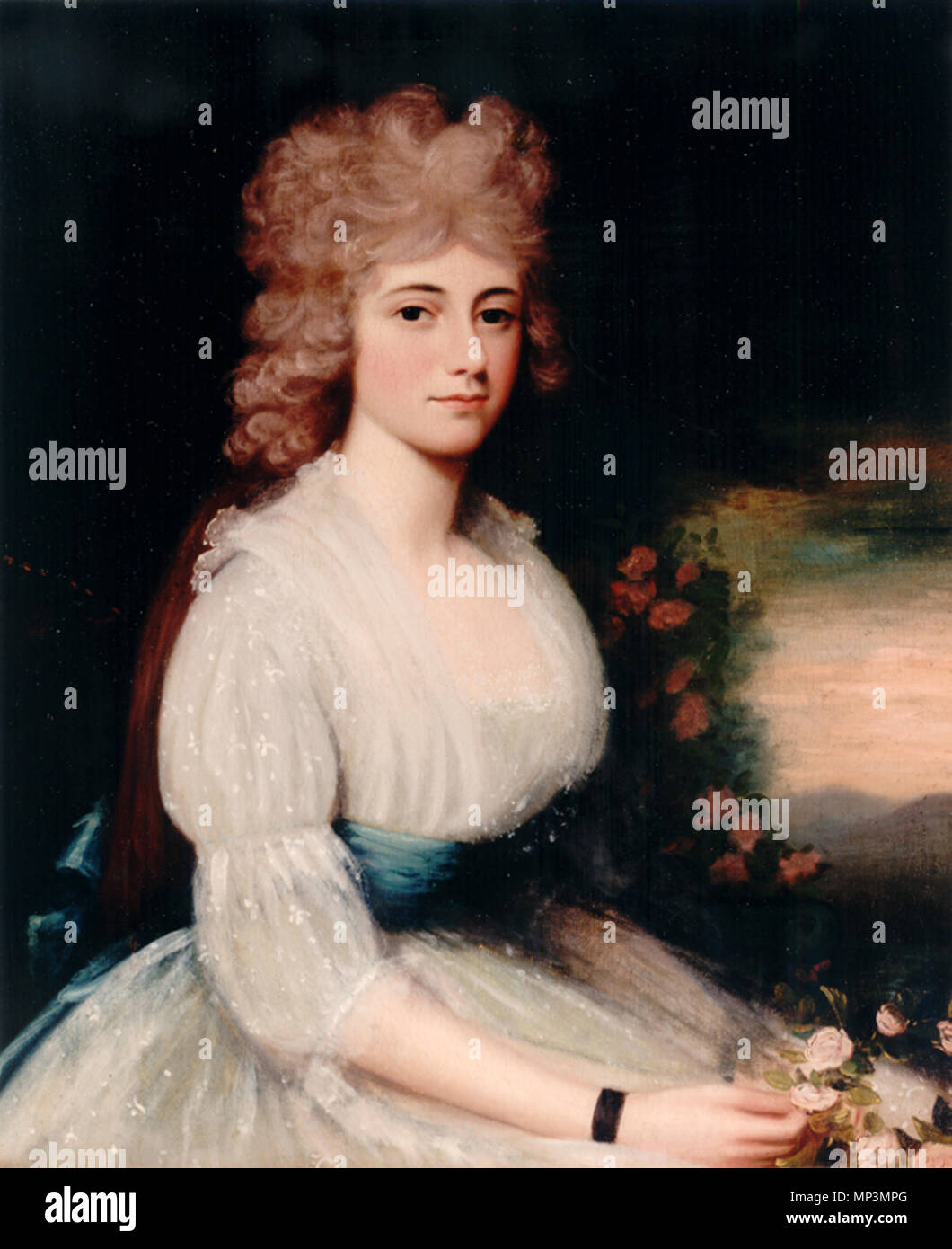 日本語 エドワード サベージ作 アメリカ合衆国 1794年6代大統領ジョン クインシー アダムズの夫人ルイーザの肖像画 1794 Edward Savage 5 Louisa Catherine Adams Photo Stock Alamy