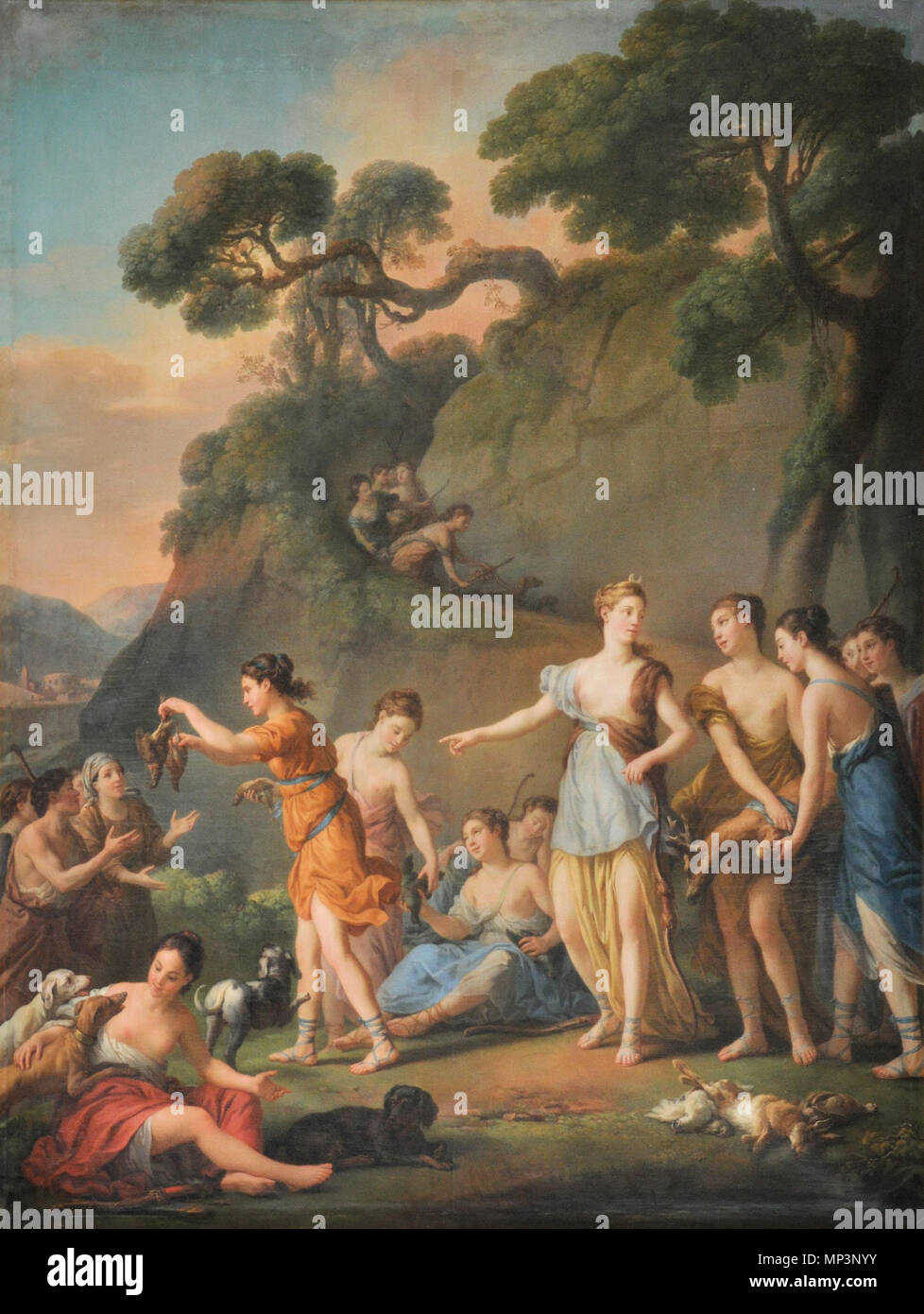 Le Chase 1772. Joseph-Marie Vien (1716-1809), peintre et homme politique français Description Date de naissance/Décès 18 Juin 1716 27 mars 1809 Lieu de naissance/décès Montpellier Paris lieu de travail rom, Paris contrôle d'autorité : Q647934 : VIAF 36948789 ISNI : 0000 0000 8342 9232 ULAN : 500018830 RCAC : nr89004810 : WGA Joseph-Marie Vien, WorldCat 742 Joseph Marie Vien - La Chasse - 1772 Banque D'Images