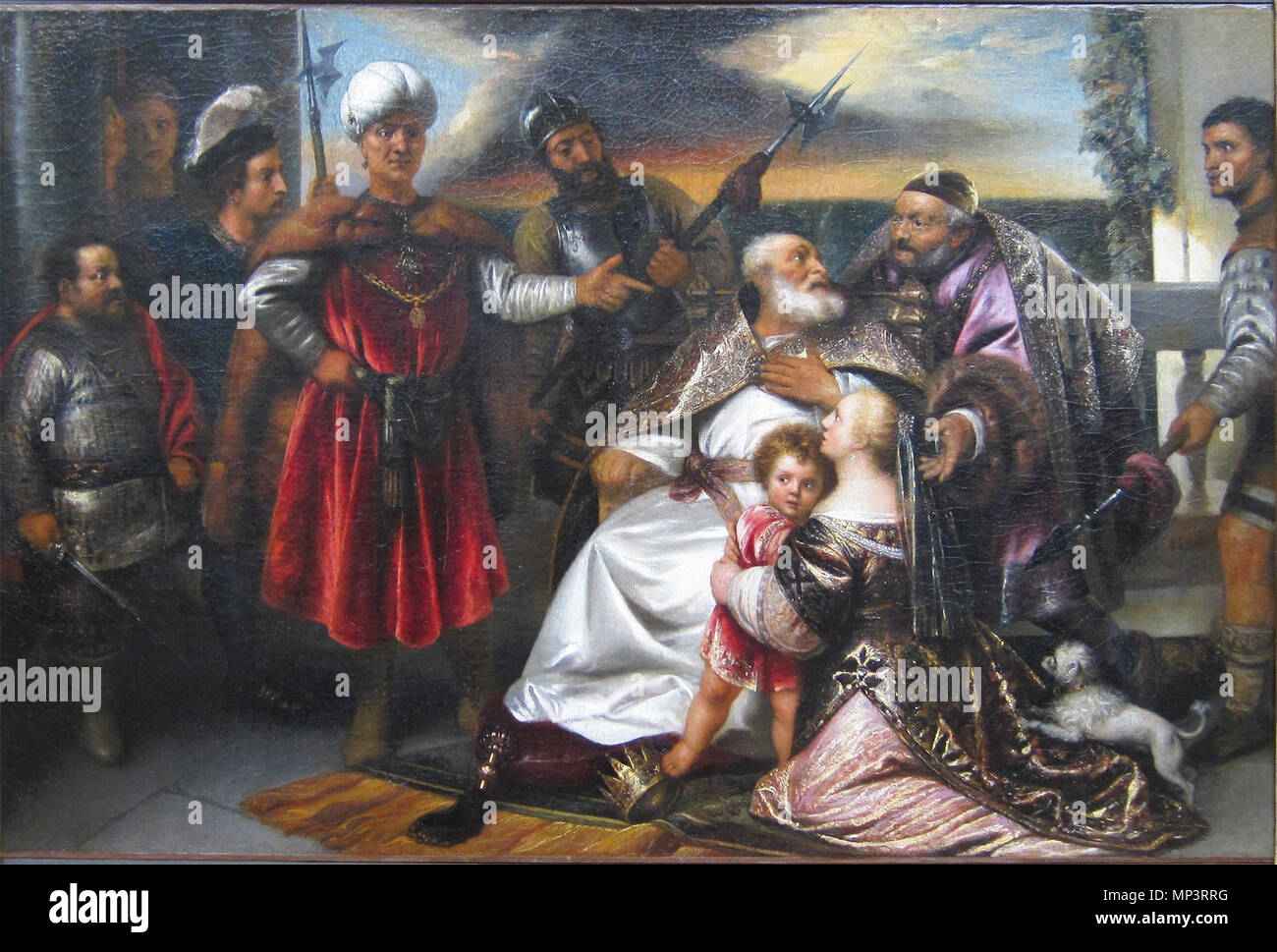 . English : Moïse enfant foulant aux pieds la couronne de Pharaon . vers 1630 - 1640. Jan Lievens (1607-1674) Noms alternatifs Jan Lievensz., Jan Livens, Lyvius Lyvyus Jan, Jan Description peintre, dessinateur et peintre d'ornement Date de naissance/décès 24 Octobre 1607 8 juin 1674 (enterré) Lieu de naissance/décès Leiden Leiden Amsterdam lieu de travail (1615-1617), Amsterdam (1617-1621), Leiden (1629-1631), Londres (1632-1634), Anvers (1635-1644), Leiden (1629), Amsterdam (1644-1669), La Haye (1654-1658, 1670-1671), Leiden (1671-1672), Amsterdam (1672-1674) pouvoir contr Banque D'Images