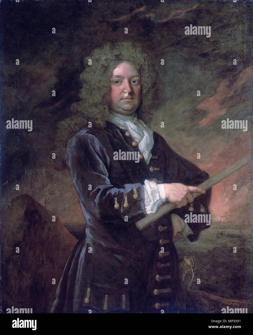 Le vice-amiral John Leake (1656-1720) *huile sur toile 127 x 101,6 cm * *fin du 17ème siècle - début du 18e siècle . Anglais : Le Vice-amiral John Leake (1656-1720) huile sur toile 127 x 101,6 cm fin 17ème siècle - début du 18e siècle . tournant du 17/18ème siècle. Godfrey Kneller (1646-1723) Noms alternatifs Gottfried Kneller, nom de naissance : Gottfried Kniller Allemand Description peintre, dessinateur, graveur et miniaturiste Date de naissance/décès 8 Août 1646 7 novembre 1723 Lieu de naissance/décès Lübeck Londres période de travail entre 1660 et 1723 circa circa lieu de travail Leiden (circa 1660 Banque D'Images