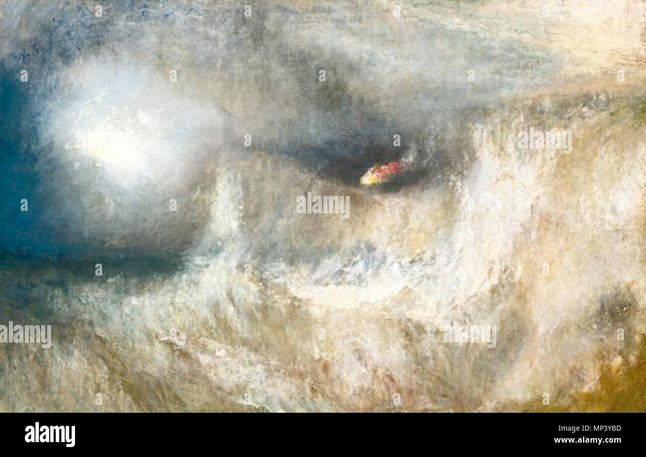 Le gyrophare. Le gyrophare . vers 1840. 681 J.M.W. Turner - le gyrophare Banque D'Images