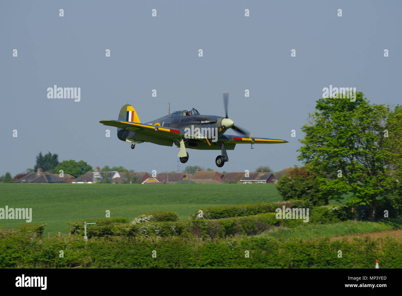 Hawker Sea Hurricane 1B, Z7015, G-BKTH, Banque D'Images