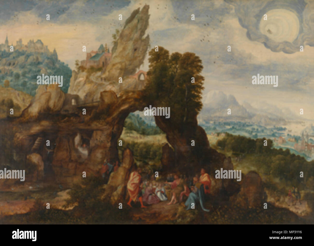 . English : Herri met de Bles, paysage avec la prédication de saint Jean-Baptiste, huile sur chêne, 86x120.5 cm, Bruxelles, Musées royaux des beaux-arts de Belgique . 16e siècle. Herri met de Bles (vers 1510-après 1555) Noms alternatifs Hendrik Bles, Herri de Bègles, Henry met de Bles, Herry met de Bles, Herri Blesio, Herri Blesius, Henricus Blesius, Henrico da Dinant, il Civetta, il Guicciardini Description peintre flamand Date de naissance/décès vers 1510 après 1555 Lieu de naissance/décès Bouvignes-sur-Meuse (Dinant) ( ?) Anvers ( ?) période de travail 1533-1555 ( ?) lieu de travail Antwer Banque D'Images . English : Herri met de Bles, paysage avec la prédication de saint Jean-Baptiste, huile sur chêne, 86x120.5 cm, Bruxelles, Musées royaux des beaux-arts de Belgique . 16e siècle. Herri met de Bles (vers 1510-après 1555) Noms alternatifs Hendrik Bles, Herri de Bègles, Henry met de Bles, Herry met de Bles, Herri Blesio, Herri Blesius, Henricus Blesius, Henrico da Dinant, il Civetta, il Guicciardini Description peintre flamand Date de naissance/décès vers 1510 après 1555 Lieu de naissance/décès Bouvignes-sur-Meuse (Dinant) ( ?) Anvers ( ?) période de travail 1533-1555 ( ?) lieu de travail Antwer Banque D'Images