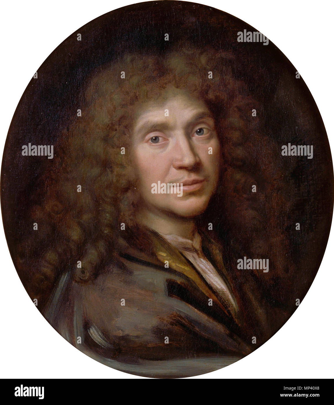 988 Pierre Mignard - Portrait de Jean-Baptiste Poquelin dit Molière (1622-1673) - Google Art Project (rognée) Banque D'Images