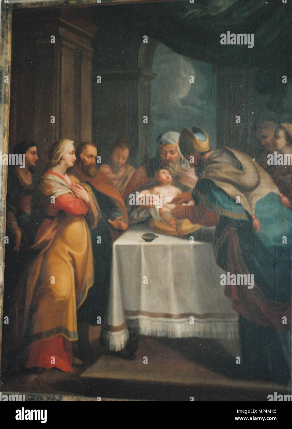 . Deutsch : Kreuzgang im Kloster Ottobeuren - Un Jésus wird das Gesetz der Beschneidung vollzogen (Lc 2,21) (1722) . 10 juillet 1999. Joseph Ruffini (1690-1749), photographié par Hermetiker Kreuzgangbilder 769 Kloster Ottobeuren - NT 11 Banque D'Images