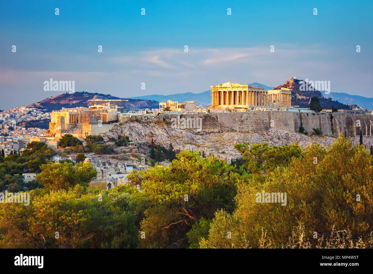 Acropole à Athènes, Grèce Banque D'Images