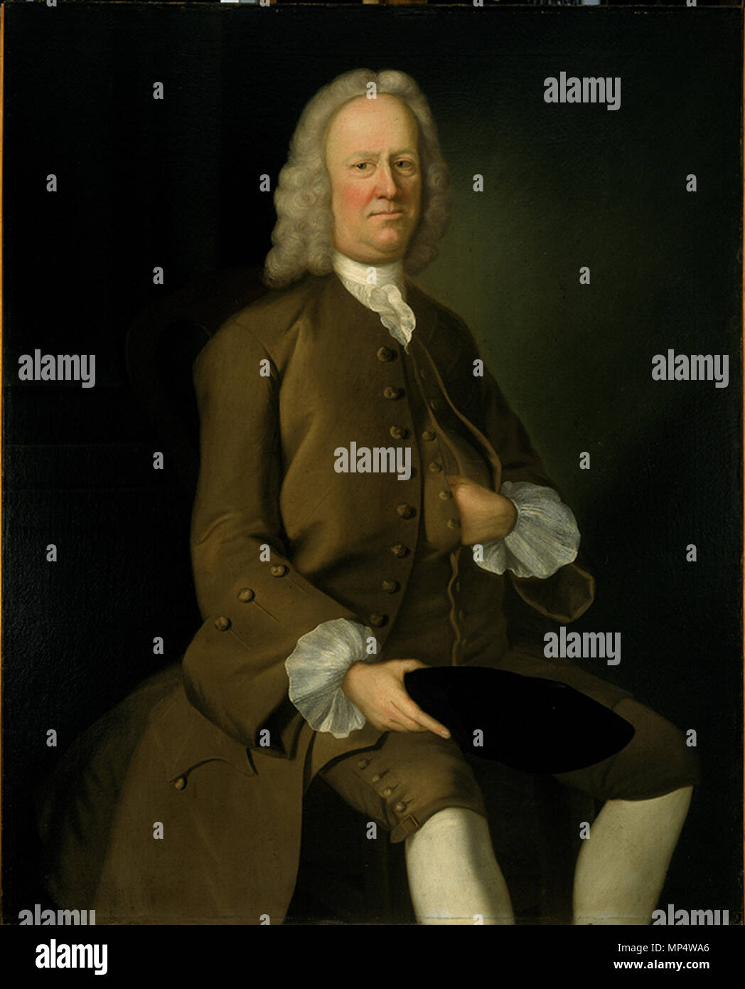 Gillam Phillips (1695-1770) . Anglais : Portrait de Gillam Phillips (1695-1770) par Joseph Blackburn . 1755. 1019 Portrait de Gillam Phillips par Joseph Blackburn Banque D'Images