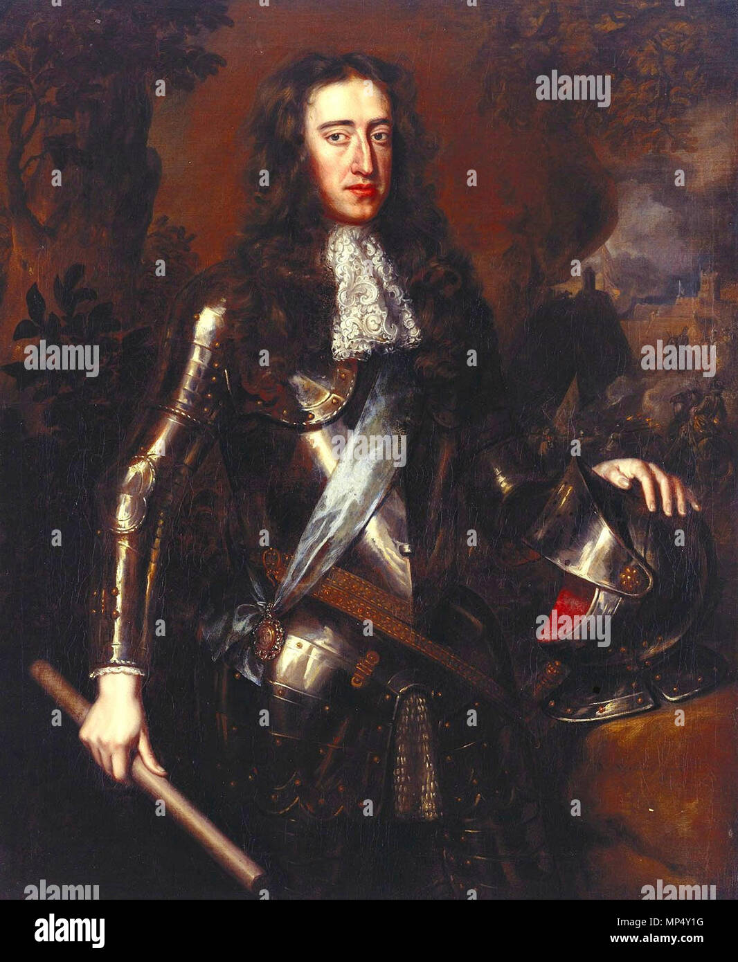 Guillaume III (1650-1702) lorsque le Prince d'Orange . Anglais : Portrait de Guillaume III d'Angleterre, lorsque le Prince d'Orange . 1685. 1266 William III, lorsque le Prince d'Orange - Wissing 1685 Banque D'Images