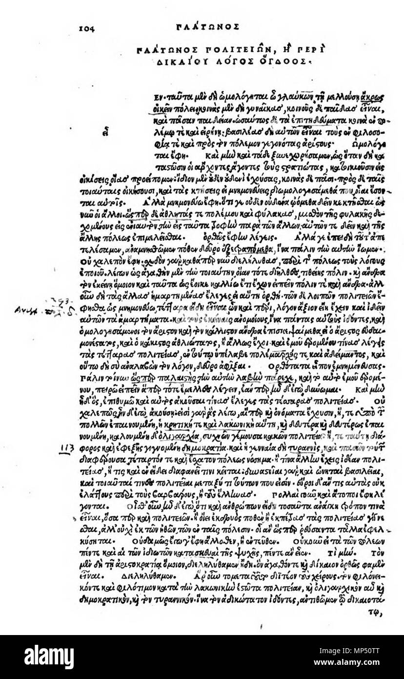 . Anglais : Politeia VIII début. Édition princeps, Venise 1513. Deutsch : Politeia VIII, Anfang. Édition princeps, Venise 1513. 1513. Platon (-427--347) noms alternatifs Platon ; Bolatu ; Platonas ; Platone ; Aplaton ; Aristocles Description philosophe grec et epigrammatist Date de naissance/décès 427 av. J.-C.-B. 347 Lieu de naissance/décès Classical Athens Athènes classique contrôle d'autorité : Q859 : 108159964 VIAF ISNI : 0000 0001 2096 469X ULAN : 500248317 RCAC : n79139459 35425332 1012 NLA : WorldCat Politeia VIII début. Édition princeps Banque D'Images