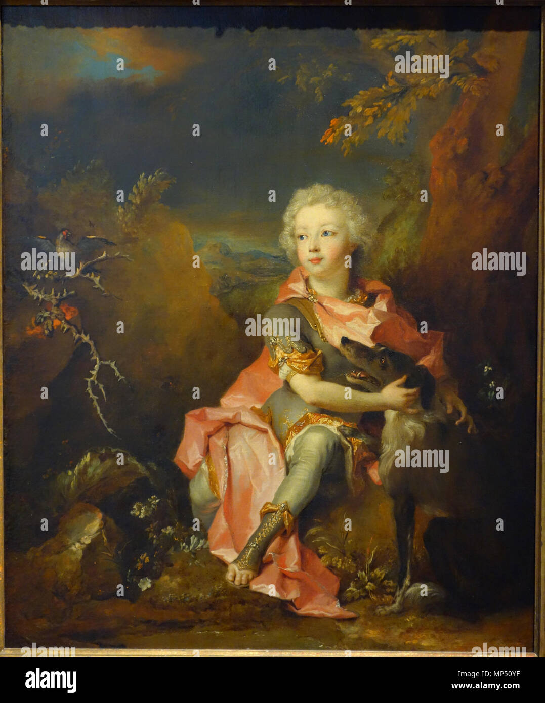 Portrait d'un Jeune Seigneur circa 1714. 1017 Portrait d'un Jeune Seigneur de Nicolas de Largilliere, ch. 1714, huile sur toile - National Museum of Western Art, Tokyo - DSC08590 Banque D'Images