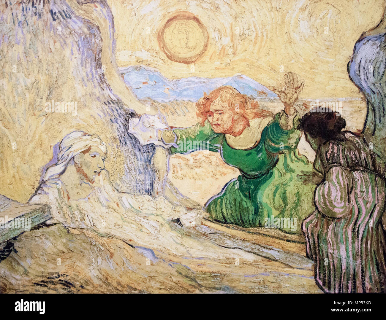 Deutsch : Die Auferweckung des Lazerus (nach Rembrandt) Anglais : l'élevage de Lazerus (après Rembrandt) Saint-Rémy, mai 1890. 1179 La résurrection de Lazare - Mon Rêve Banque D'Images