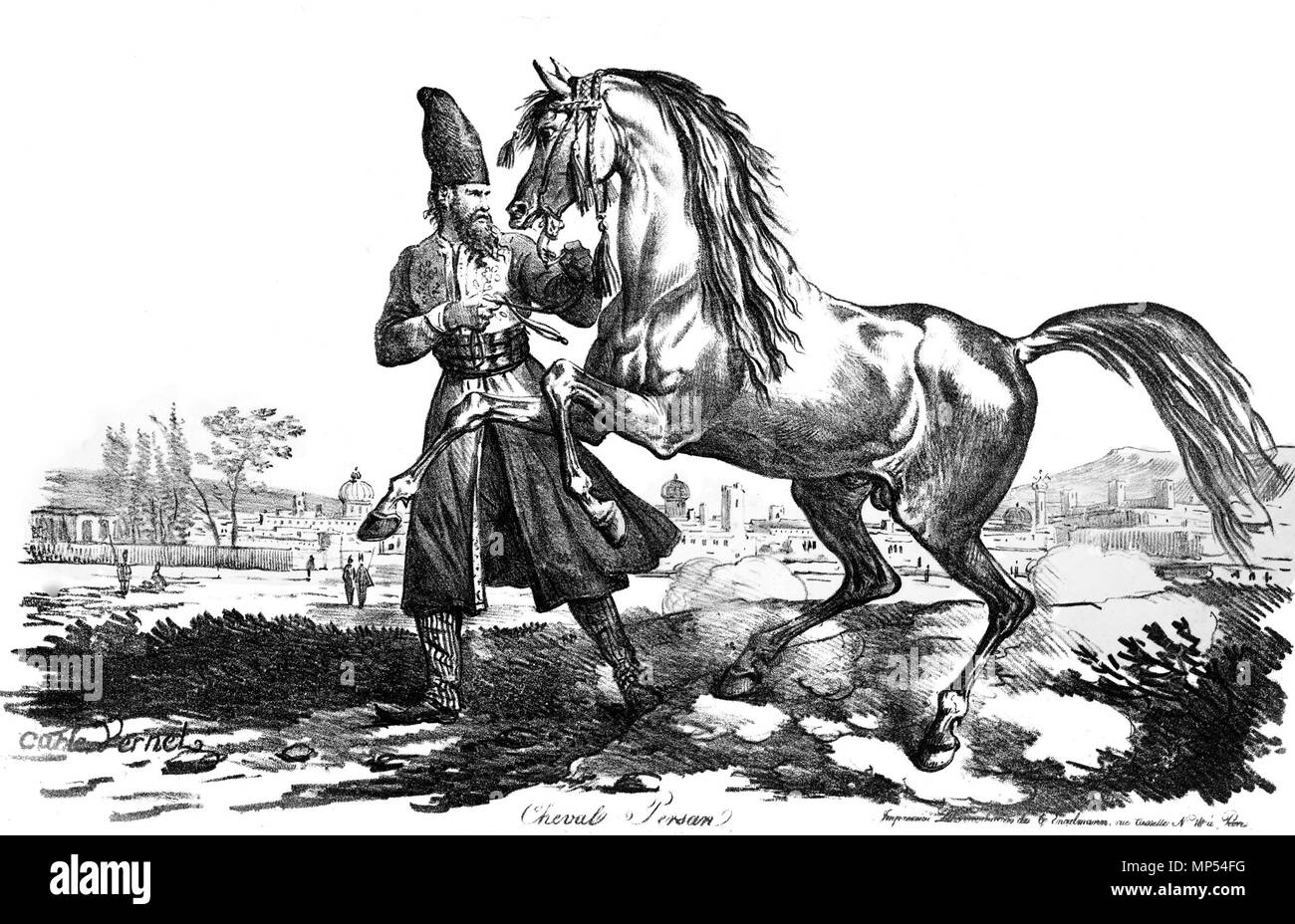 . L'homme à cheval en Iran . Années 1700. Carle Vernet (1758-1836) Noms alternatifs Antoine Charles Horace Vernet, Carle Vernet, peintre et lithographe français Description Date de naissance/Décès 14 Août 1758 27 novembre 1836 Lieu de naissance/décès Bordeaux Paris contrôle d'autorité : Q585852 : VIAF 36925590 ISNI : 0000 0001 2128 0636 ULAN : 500011057 RCAC : n87151336 : WGA VERNET, Carle WorldCat 848 avec l'homme en Iran Banque D'Images