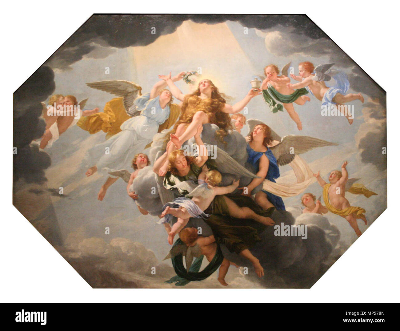 Anglais : Le ravissement de sainte Madeleine 1656. 982 Philippe de Champaigne-Le ravissement de sainte Madeleine Banque D'Images