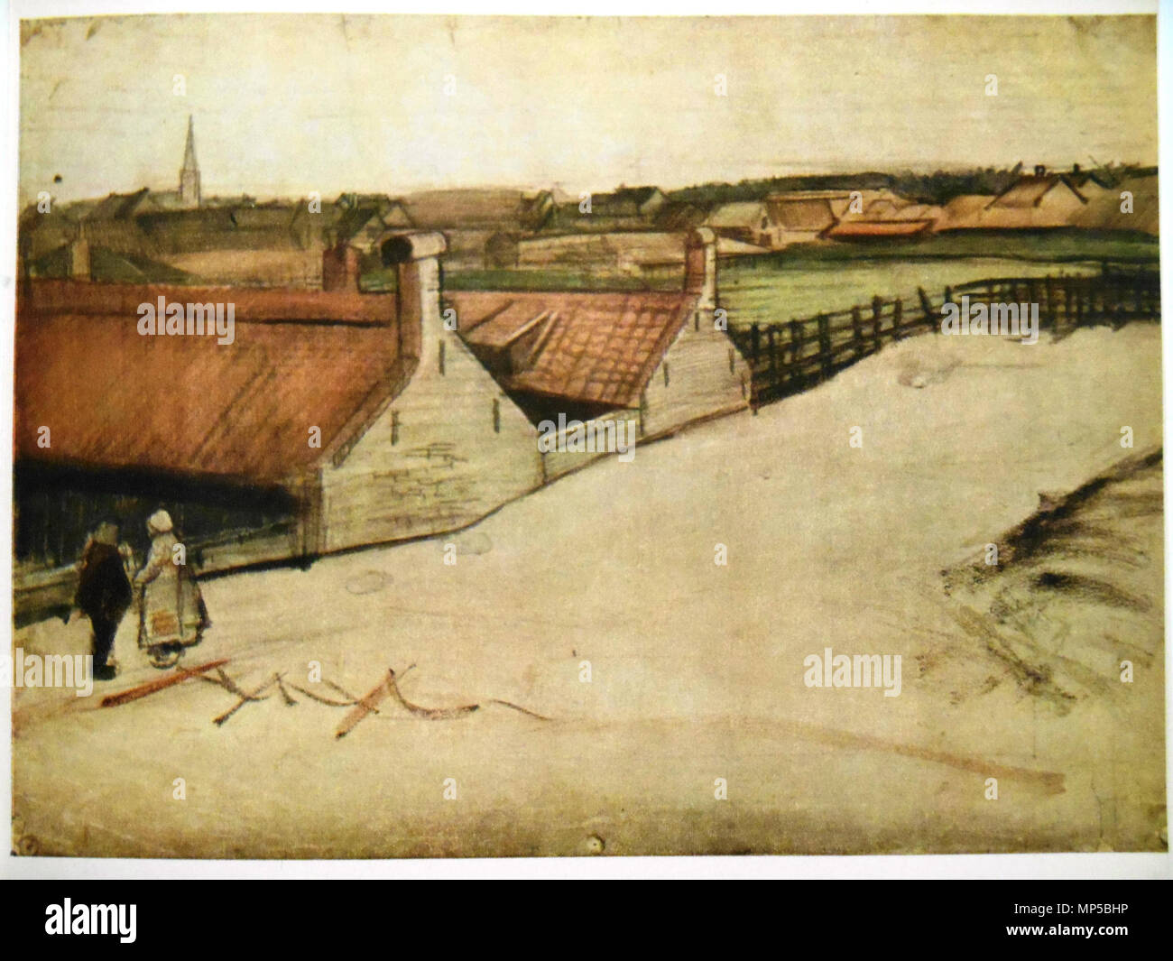 . Anglais : Vue de Scheveningen, spire en arrière-plan blanc, crayon et crayon noir, Aquarelle et gouache F 1041, 17 x 23½ pouces English : Aquarelle de Vincent van Gogh . La Haye, décembre 1881 - septembre 1883. Vincent van Gogh (1853-1890) Noms alternatifs Vincent Willem van Gogh, peintre néerlandais Description tiroir et graveuse Date de naissance/décès 30 mars 1853 - 29 juillet 1890 Lieu de naissance/décès Zundert Auvers-sur-Oise entre période de travail vers 1880 et vers juillet 1890 lieu de travail Pays-bas (Etten, La Haye, Nuenen, …, avant 1886), Paris (à partir de 1886 jusqu'en 1887), Banque D'Images