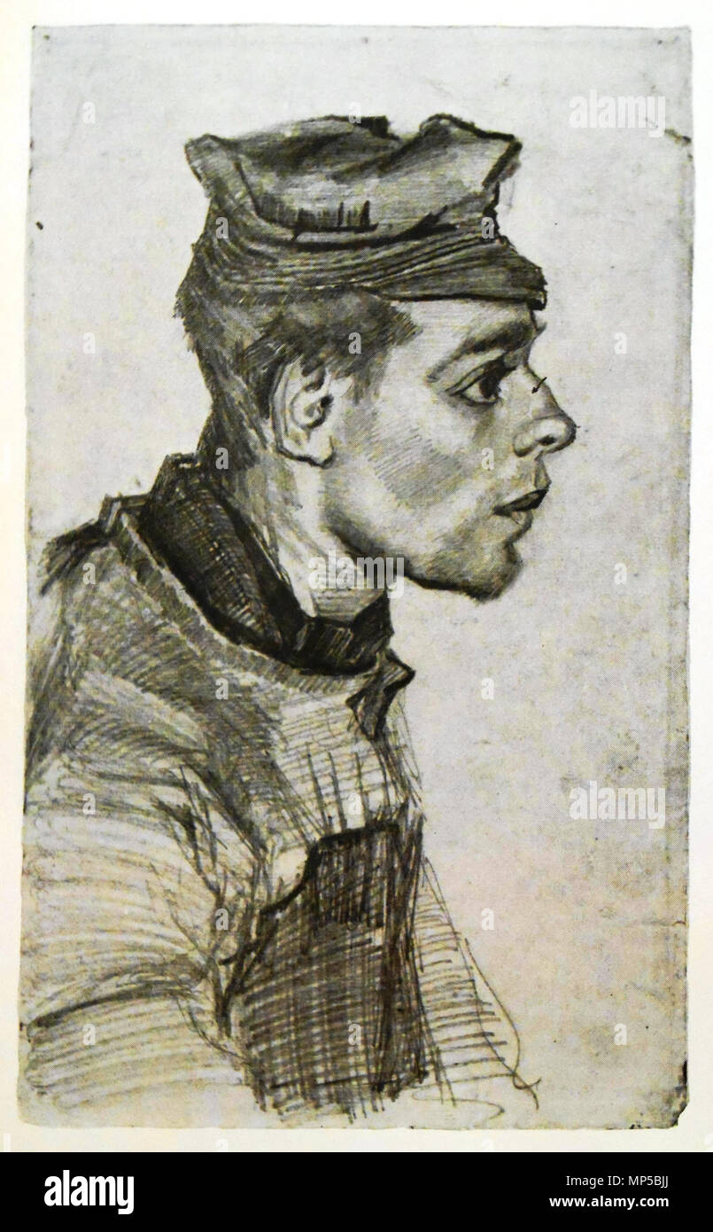 . Anglais : Portrait d'un paysan, 1146 Crayon F 13¾ x 8½ pouces English : Dessin de Vincent van Gogh . Nuenen, Décembre 1883 - novembre 1885. Vincent van Gogh (1853-1890) Noms alternatifs Vincent Willem van Gogh, peintre néerlandais Description tiroir et graveuse Date de naissance/décès 30 mars 1853 - 29 juillet 1890 Lieu de naissance/décès Zundert Auvers-sur-Oise entre période de travail vers 1880 et vers juillet 1890 lieu de travail Pays-bas (Etten, La Haye, Nuenen, …, avant 1886), Paris (à partir de 1886 jusqu'en 1887), Arles (de 1888 à 1889), Aix-en-Provence (de 1889 à 1890), Banque D'Images