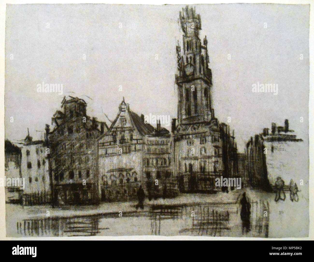 . Anglais : vieilles maisons avec la tour de la cathédrale, rehaussée de crayon noir F rouge 1352, 9 x 11 3/4 po English : Dessin de Vincent van Gogh . Anvers, novembre 1885 - février 1886. Vincent van Gogh (1853-1890) Noms alternatifs Vincent Willem van Gogh, peintre néerlandais Description tiroir et graveuse Date de naissance/décès 30 mars 1853 - 29 juillet 1890 Lieu de naissance/décès Zundert Auvers-sur-Oise entre période de travail vers 1880 et vers juillet 1890 lieu de travail Pays-bas (Etten, La Haye, Nuenen, …, avant 1886), Paris (à partir de 1886 jusqu'en 1887), Arles (de 1888 à 1889), Banque D'Images