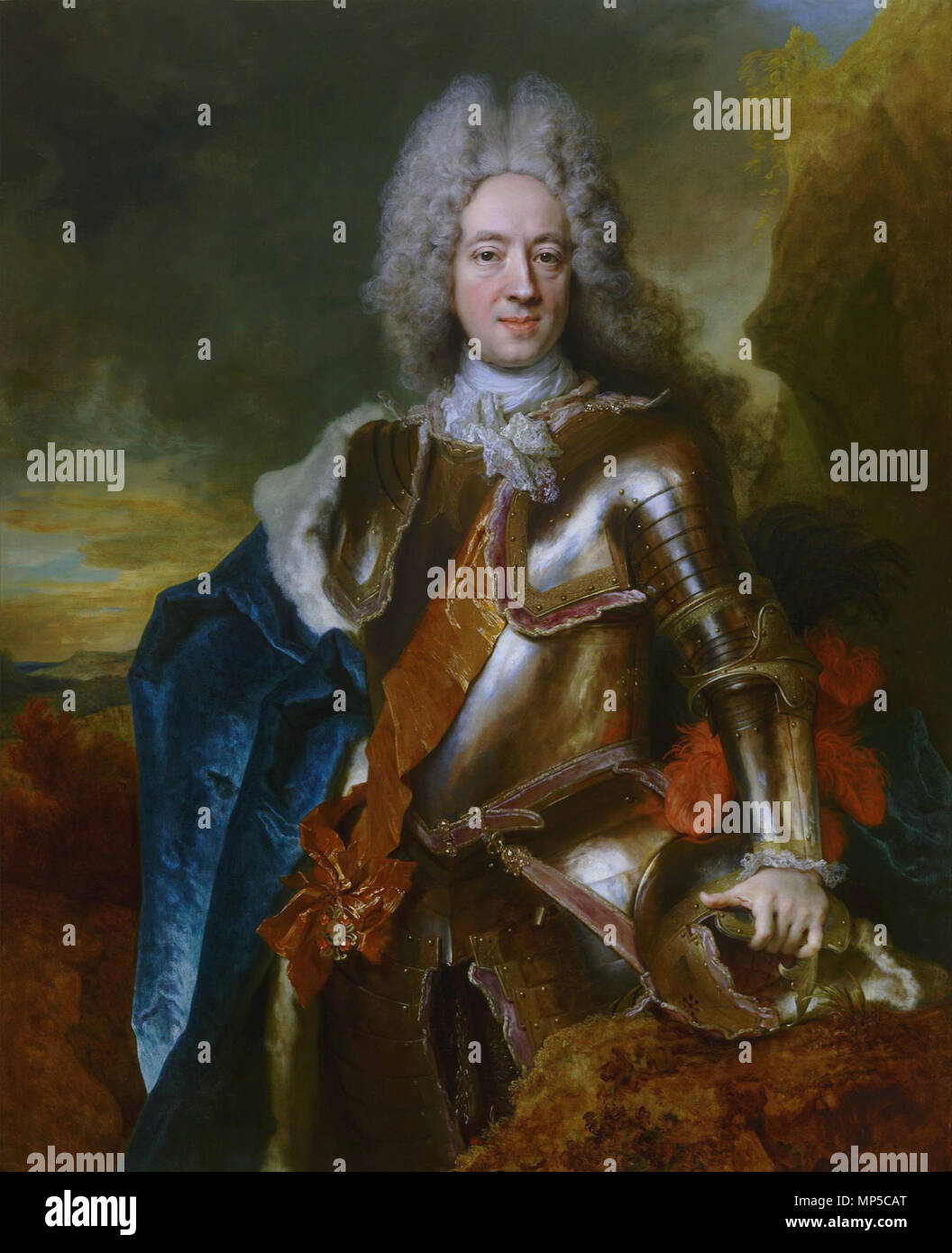 Willem (1666-1743) *Jacinthe huile sur toile 129,7 x 105,5 cm *Willem Jacinthe, par Nicolas de Largillière 1260 Willem Jacinthe, par Nicolas de Largillière Banque D'Images