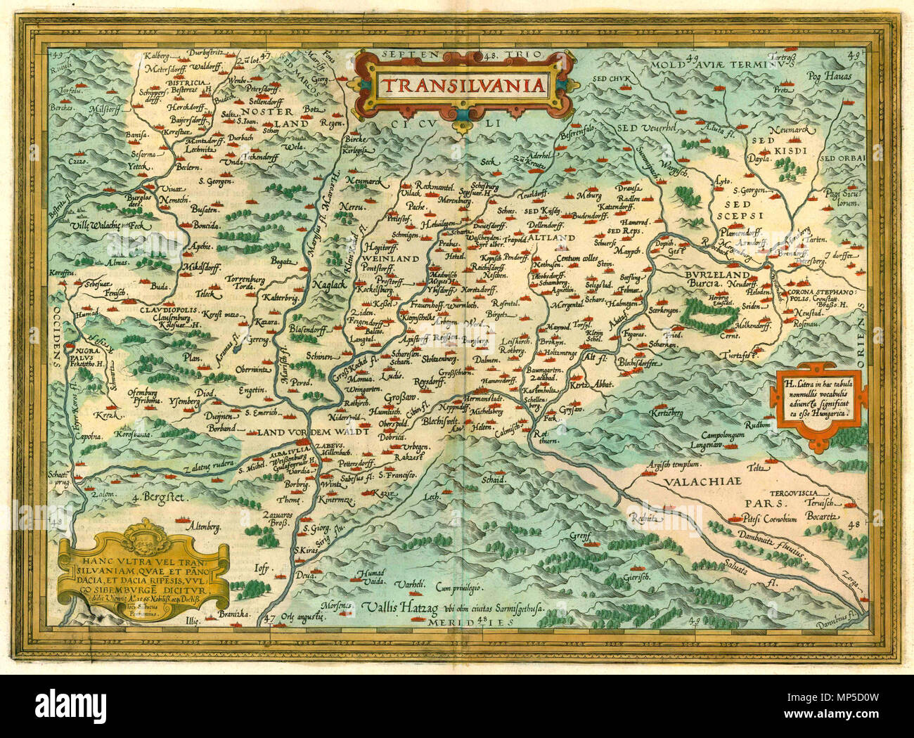 Transylvania map Banque de photographies et d'images à haute résolution -  Alamy