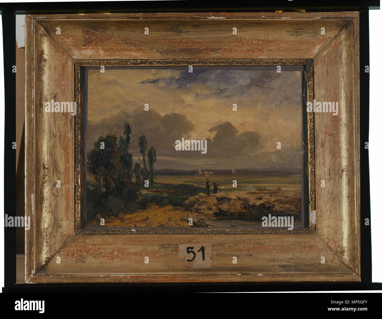 968 Paysage - anonyme - musée d'art et d'histoire de Saint-Brieuc, DOC 51 Banque D'Images