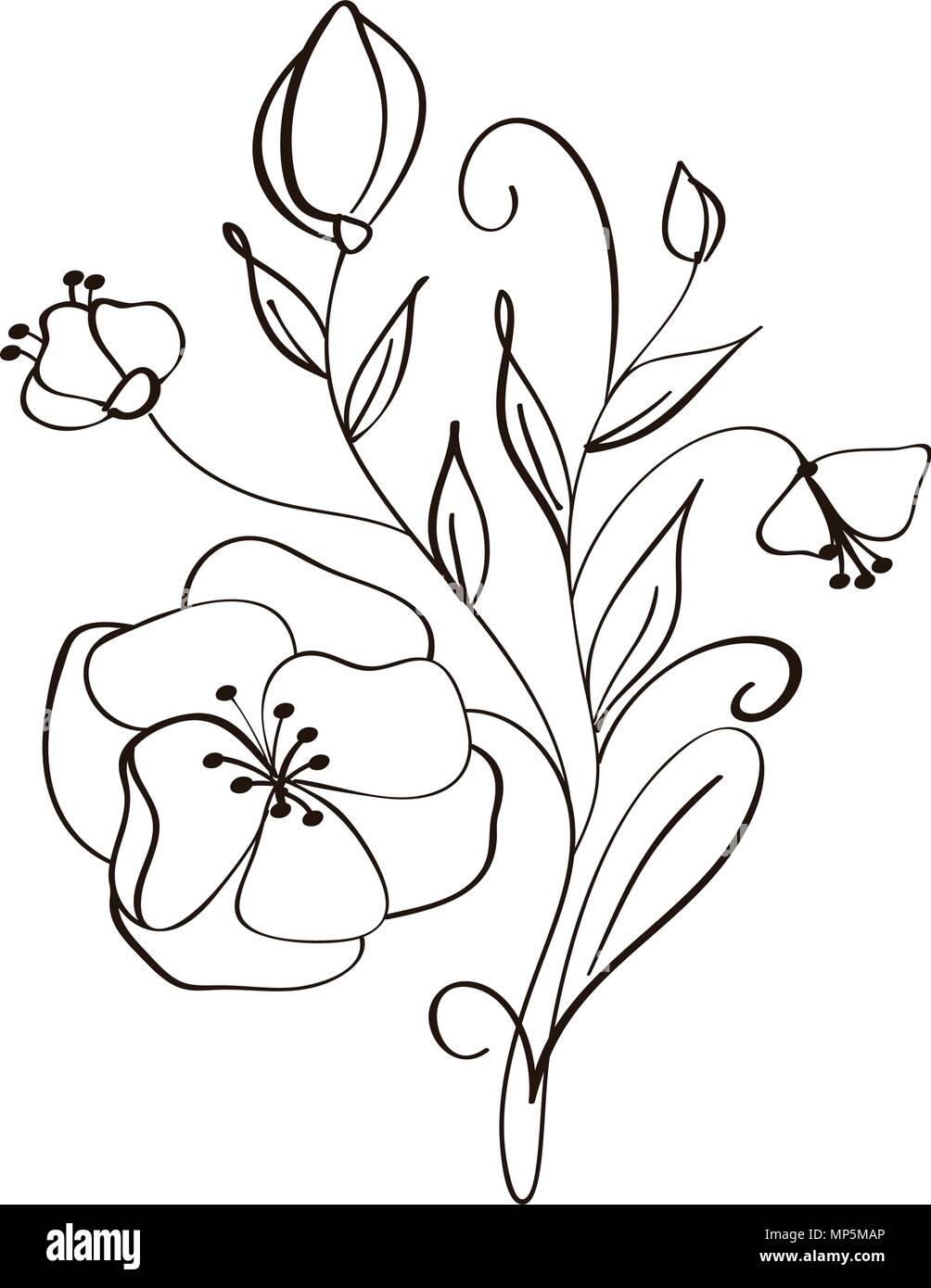 dessin-de-fleur-moderne