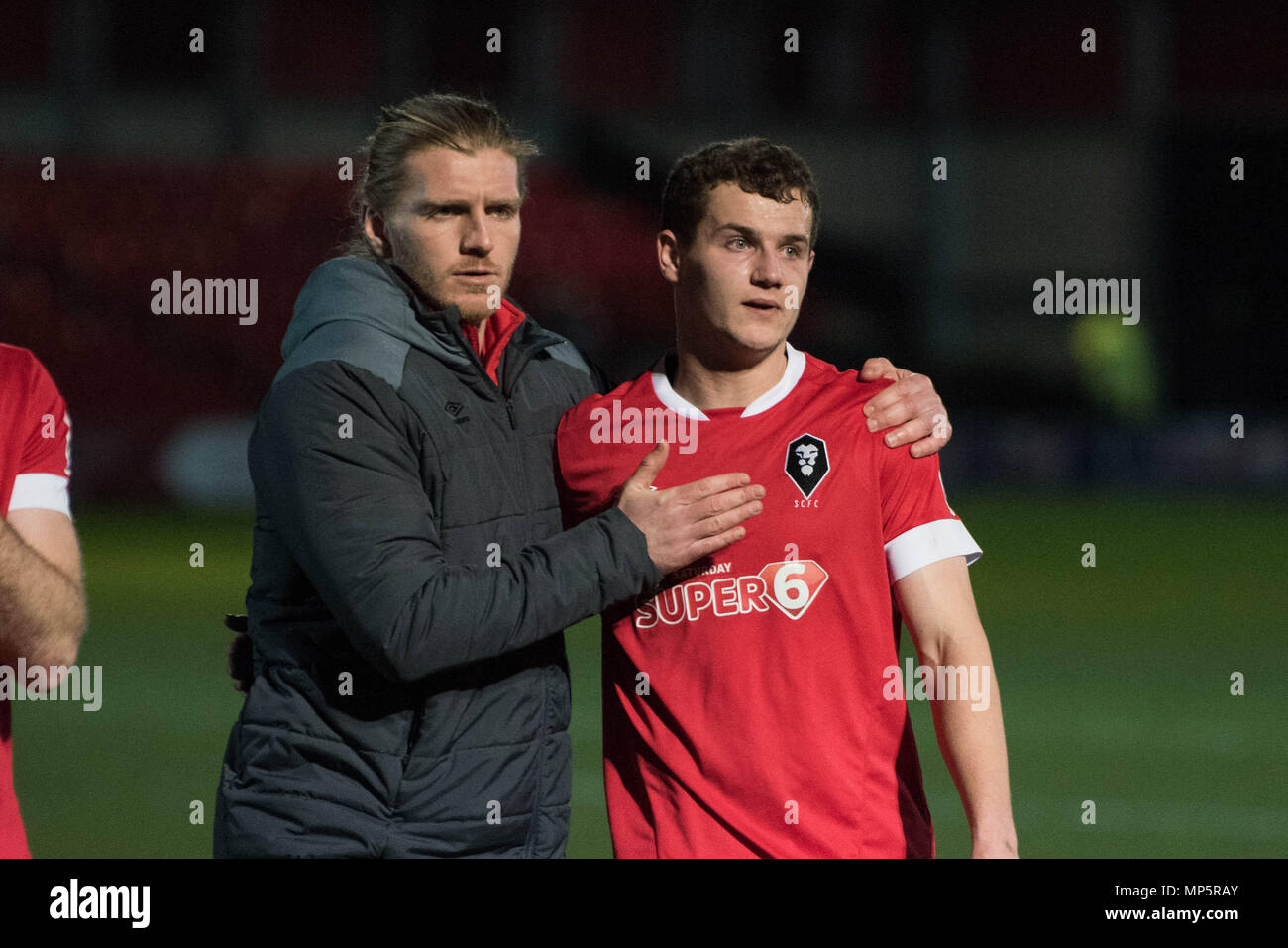 Anthony Dudley & Carl Piergianni. Salford City FC Banque D'Images