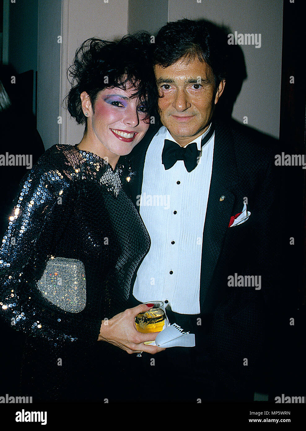Washington, DC. USA, 1982 Vidal Sassoon et épouse Jeanette Hartford-Davis Crédit : Mark Reinstein/MediaPunch Banque D'Images