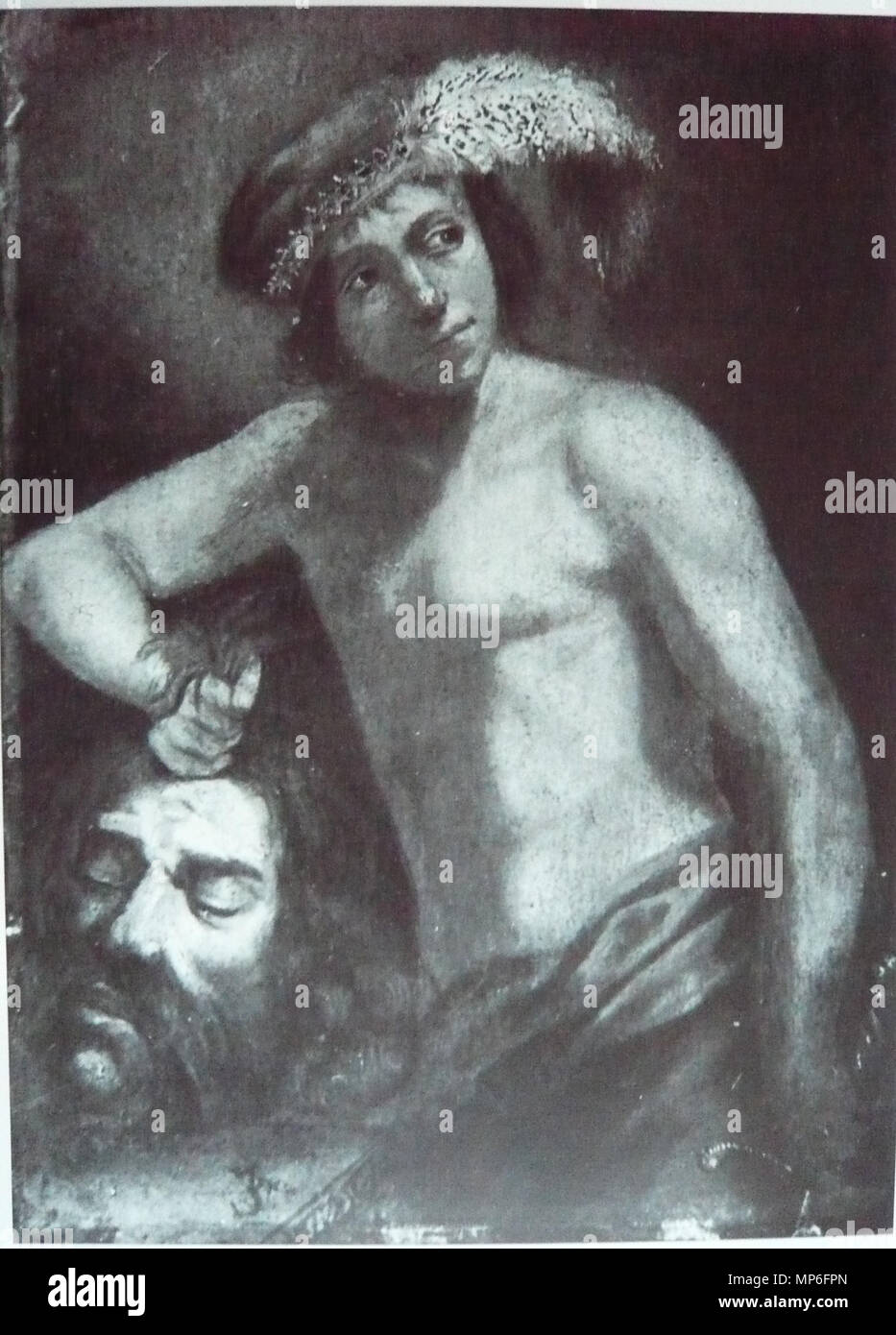 David avec la tête de Goliath. David et Goliath . 1633. 750 Judith Leyster - David avec la tête de Goliath Banque D'Images