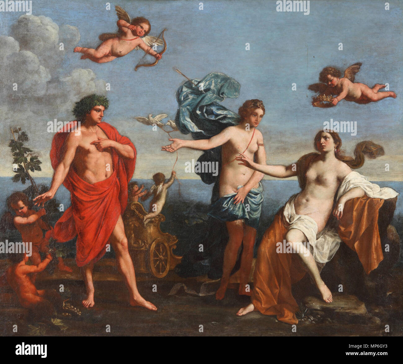 Bacchus et Ariane à partir de 1650 jusqu'à 1681. 1032 Ptujski - Bakh en Ariadna Banque D'Images