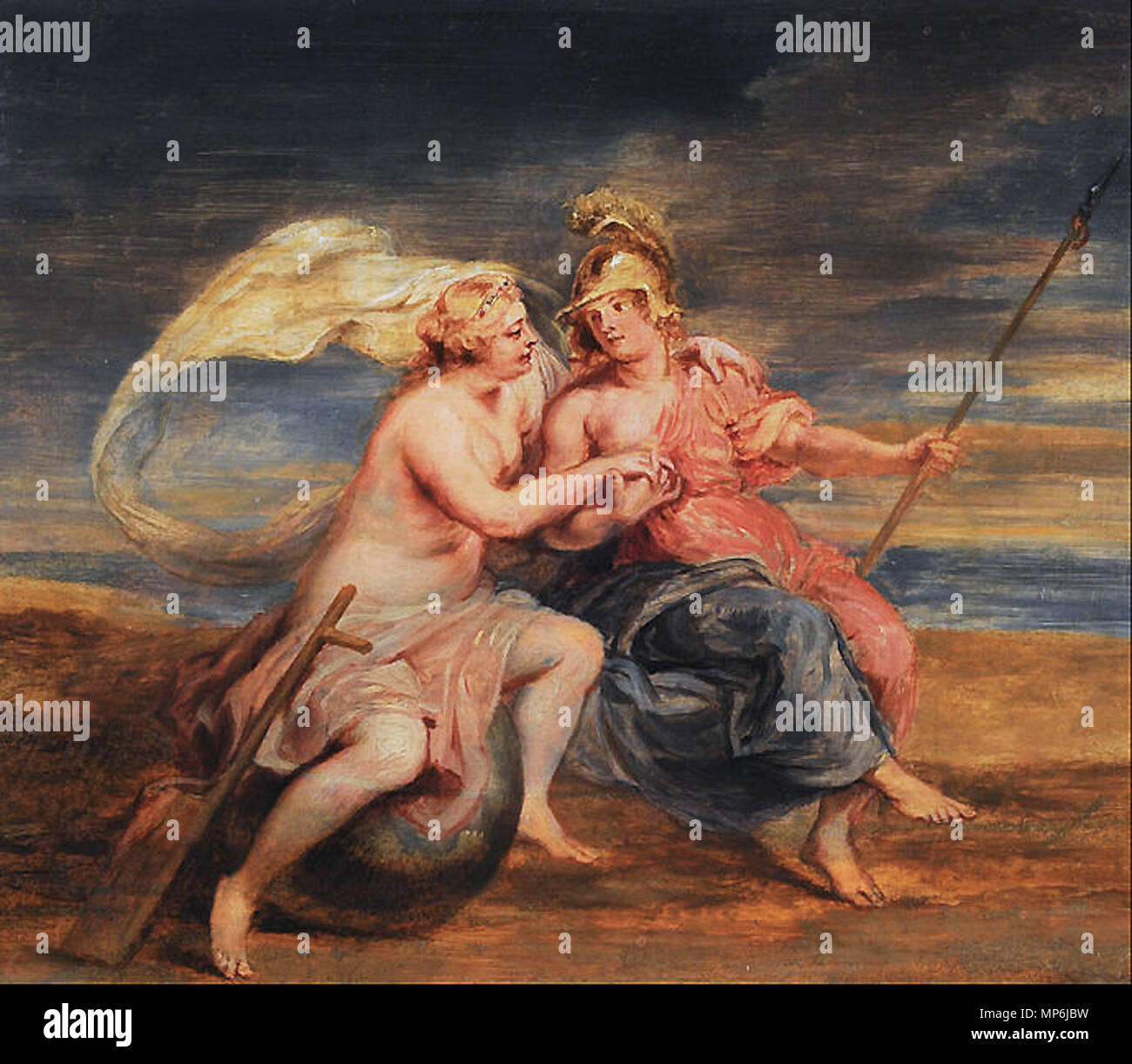 Allégorie de Fortuna et Virtus . 976 Peter Paul Rubens - Allégorie de la Fortuna et Virtus Banque D'Images