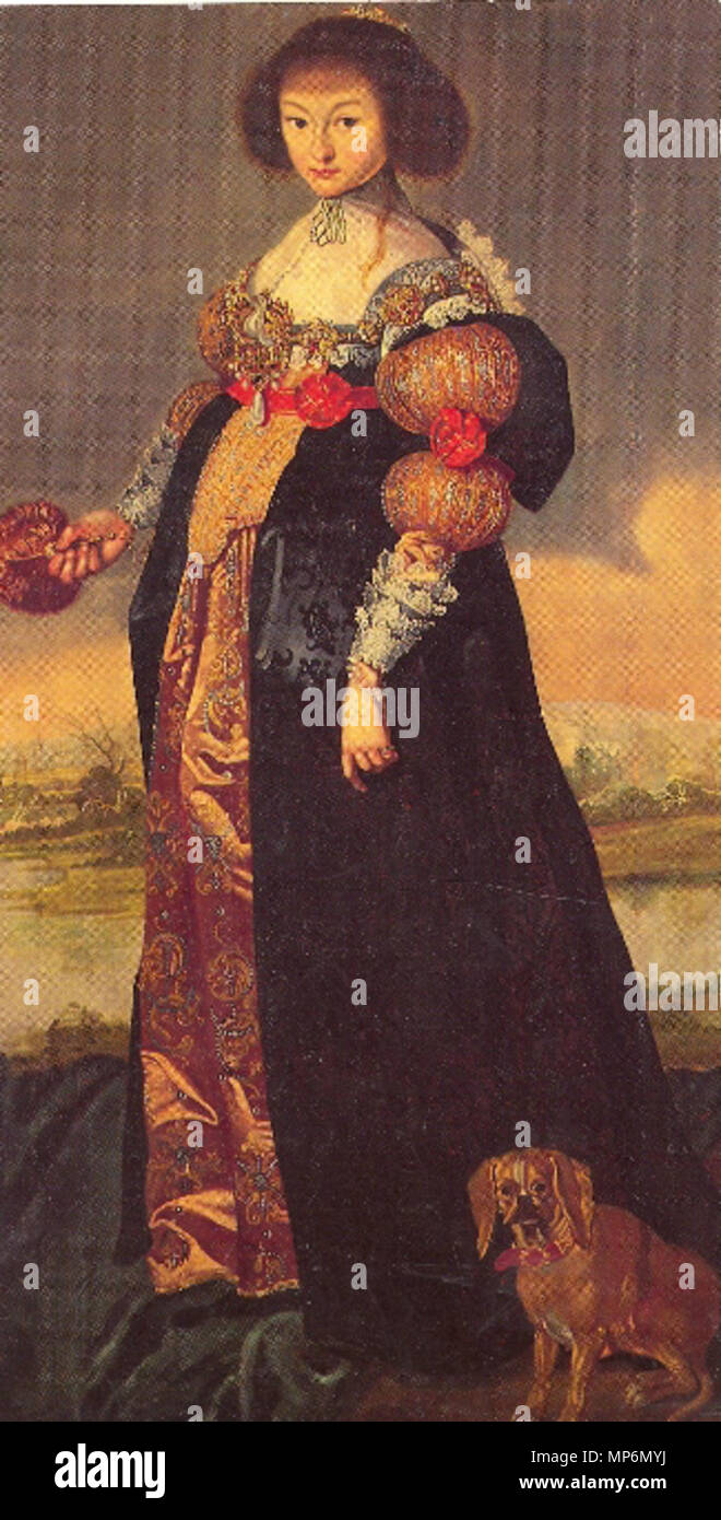 . Die Herzogin Magdalena Sibylle von Sachsen-Altenburg (1617-1668) . Probablement 17ème siècle. 843 Magdalena Sibylle von Sachsen Banque D'Images