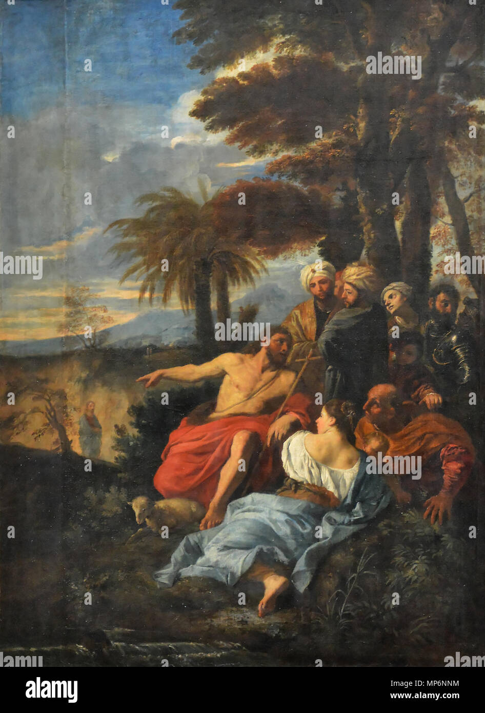 1084 Saint Jean Baptiste prêchant dans le désert - Pier Francesco Mola - Q18573387 Banque D'Images 1084 Saint Jean Baptiste prêchant dans le désert - Pier Francesco Mola - Q18573387 Banque D'Images