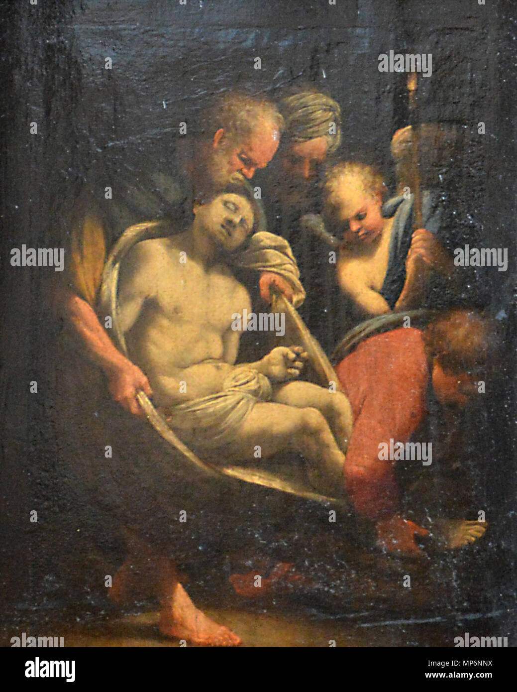 796 Le Christ porté au tombeau - Giulio Cesare Amidano - Q18573514 Banque D'Images