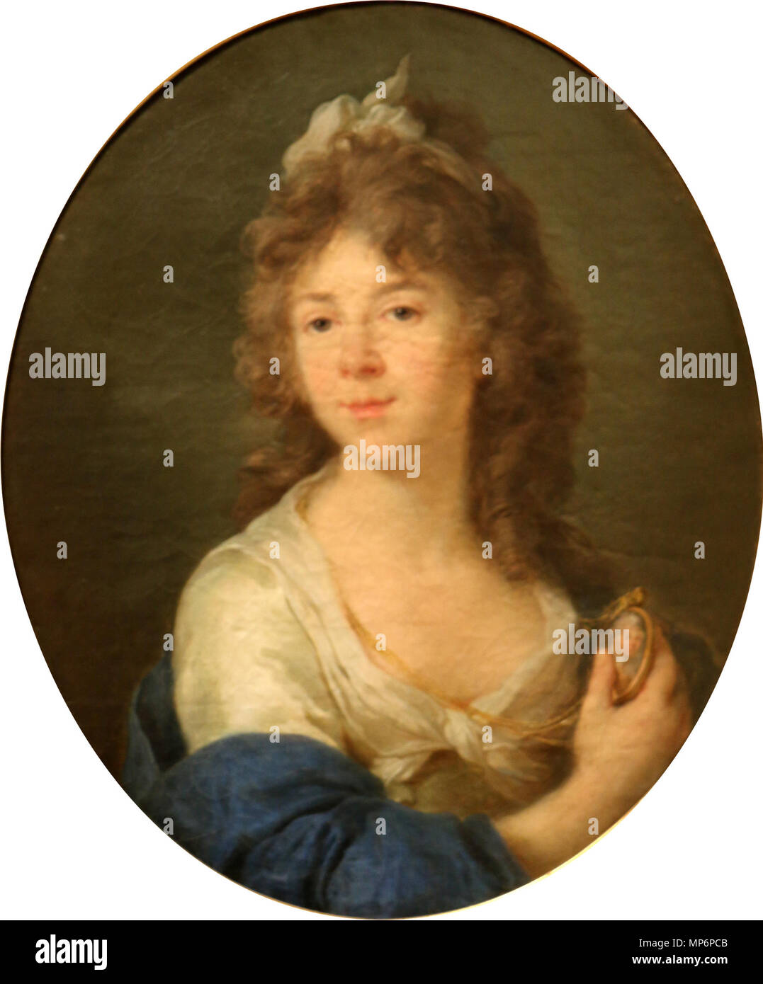 Portrait de Madame Roland. . 715 Jean-Jacques Le Barbier - Portrait de Madame Rolland Banque D'Images