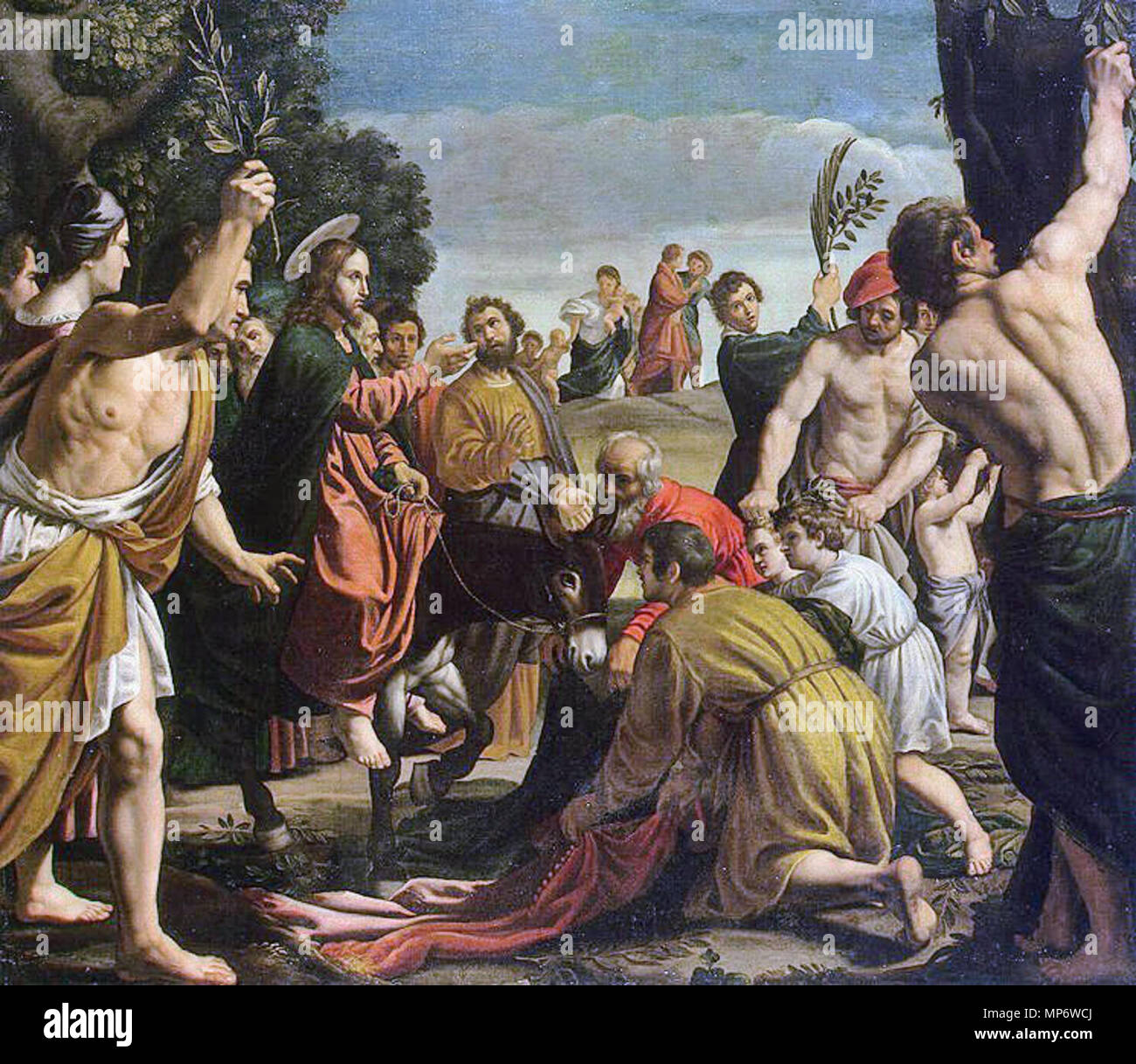 Entrée à Jérusalem . Entrée à Jérusalem . 17e siècle. 947-Orrente entrada en jerusalenFXD Banque D'Images