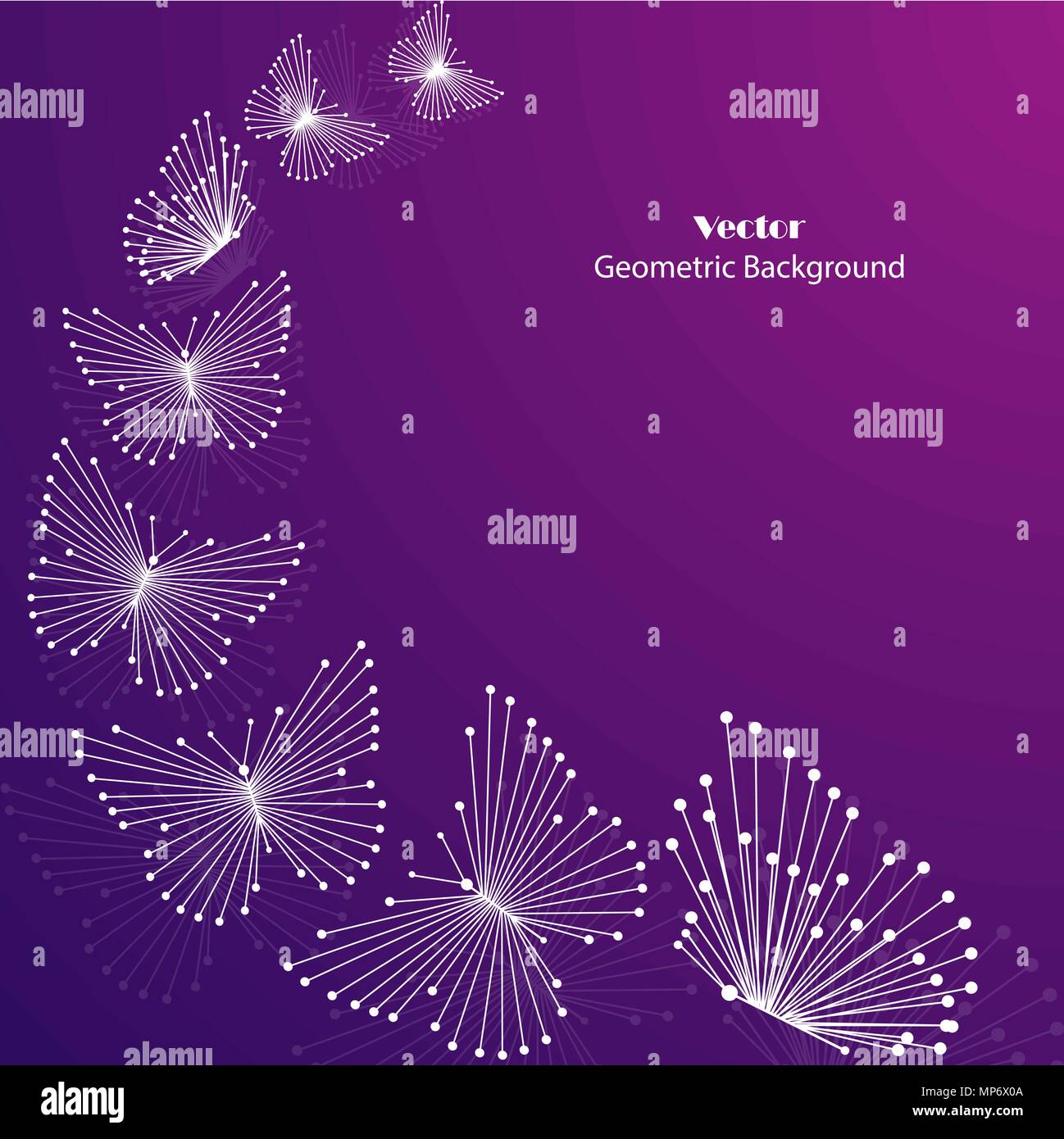 Motif géométrique avec des lignes et points. Illustration de Vecteur