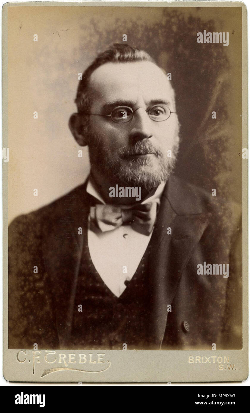 Portrait d'Arthur Corbin Gould . Anglais : carte du Cabinet, portrait d'Arthur Corbin Gould (1850-1903), conformément à l'A.C. Gould à goodreads.com Deutsch : Kabinettkarte, Porträt des Arthur Corbin Gould (1850-1903), gemäß A.C. Gould auf goodreads.com . vers 1890. 1018 Portrait d'Arthur Corbin Gould Banque D'Images