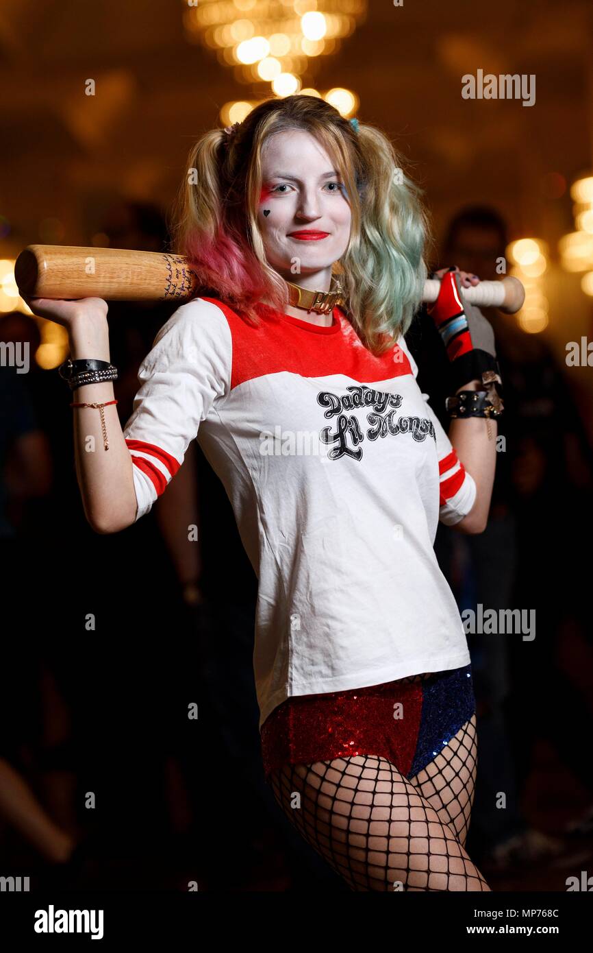 Bonn, Allemagne. 19 mai, 2018. Le suicide Squad ventilateur - Harley Quinn à la FedCon 27 à l'hôtel Maritim. Bonn, 19.05.2018 | Conditions de crédit dans le monde entier : dpa/Alamy Live News Banque D'Images