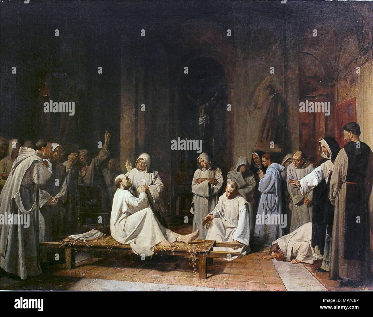 1291 Derniers momentos de Fray Charles Climaque (Museo del Prado)FXD Banque D'Images