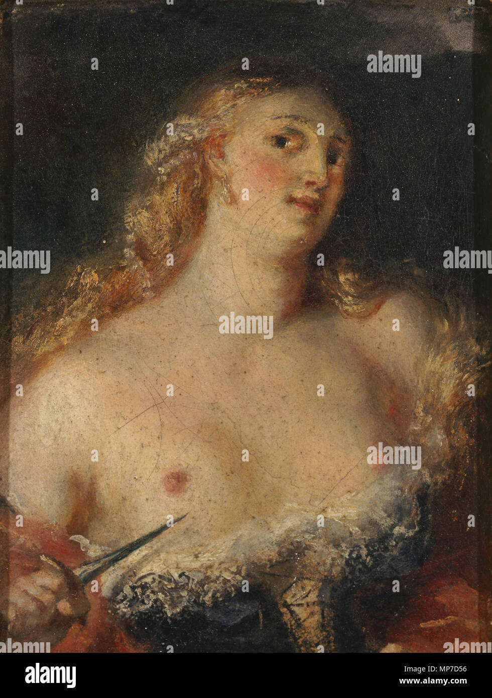 831 Lucrèce - anonyme - musée d'art et d'histoire de Saint-Brieuc, DOC 57b Banque D'Images