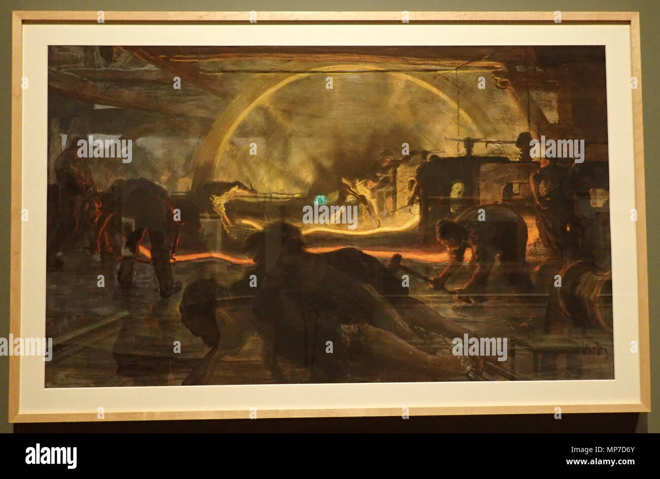 Pieter de Josselin de Jong, lamineurs, pastel, 1896, Musée d'Helmond Q50699726 1896 . 744 Josselin Jong Lamineur Banque D'Images