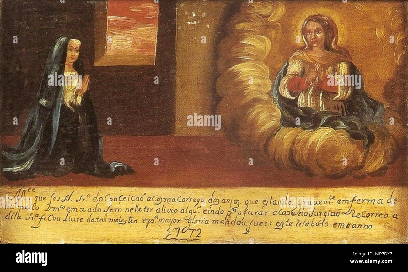 934 Nossa Senhora da Conceição (ex-voto), 1772 Banque D'Images