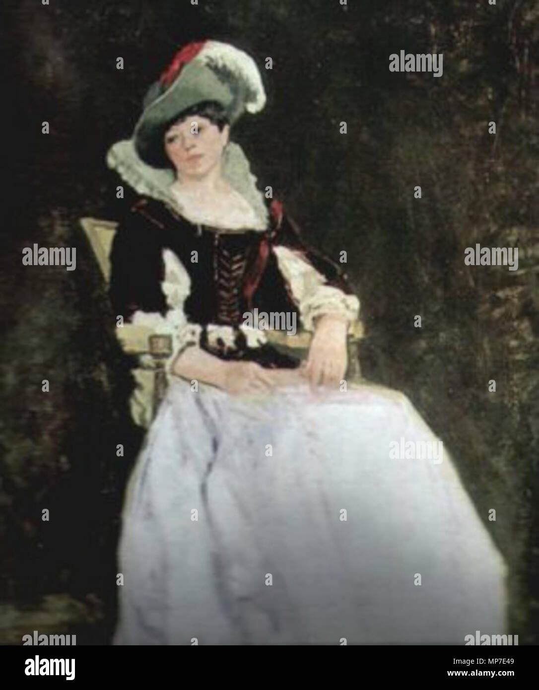 Costumat modèle du xixe siècle. 672 Ioan Andreescu - Modèle costumat Banque D'Images