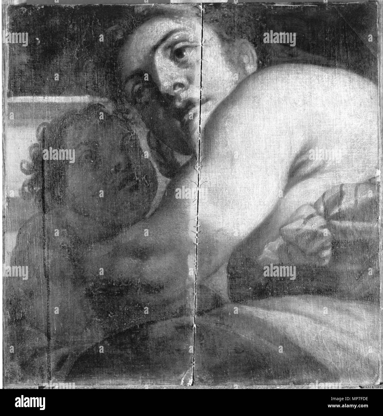 Femme et enfant 17e siècle ?. Italien (677) à la bolognaise - Femme et enfant - Google Art Project Banque D'Images