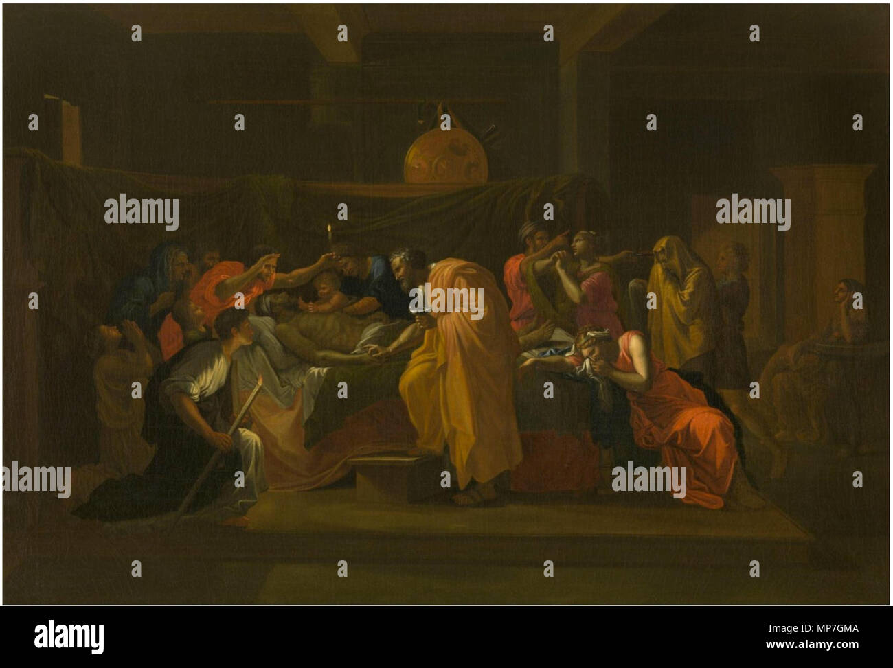 Raising of lazarus with scenes from the life of christ Banque de ...