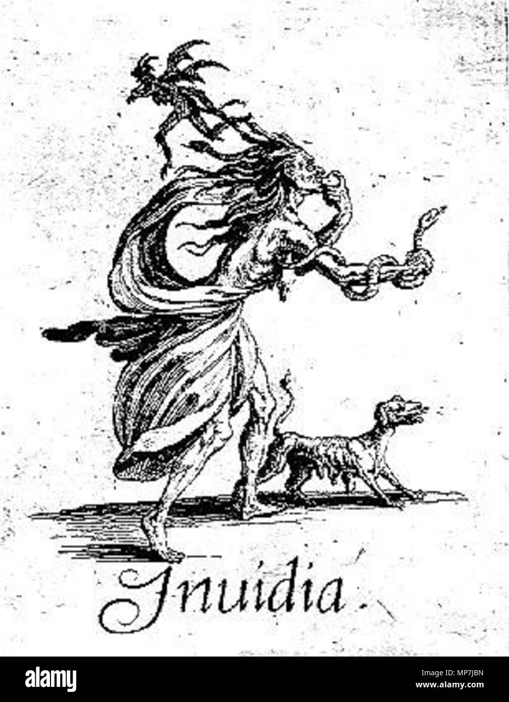 . Les sept péchés capitaux (ca. 1620) - L'envie . 1620. Jacques Callot (1592-1635) Description French graveur, dessinateur et aquafortiste Date de naissance/décès entre 25 mars 1592 et 21 août 1592 25 mars 1635 Lieu de naissance/décès Nancy Nancy lieu de travail Nancy, Florence, Turin, Rome, Breda, Bruxelles, Paris contrôle d'autorité : Q460124 : VIAF 19687783 ISNI : 0000 0001 2122 9857 ULAN : 500021688 RCAC : n50032190 NLA : 35024962 689 WorldCat Jacques Callot, Les Sept Péchés capitaux - Envie Banque D'Images